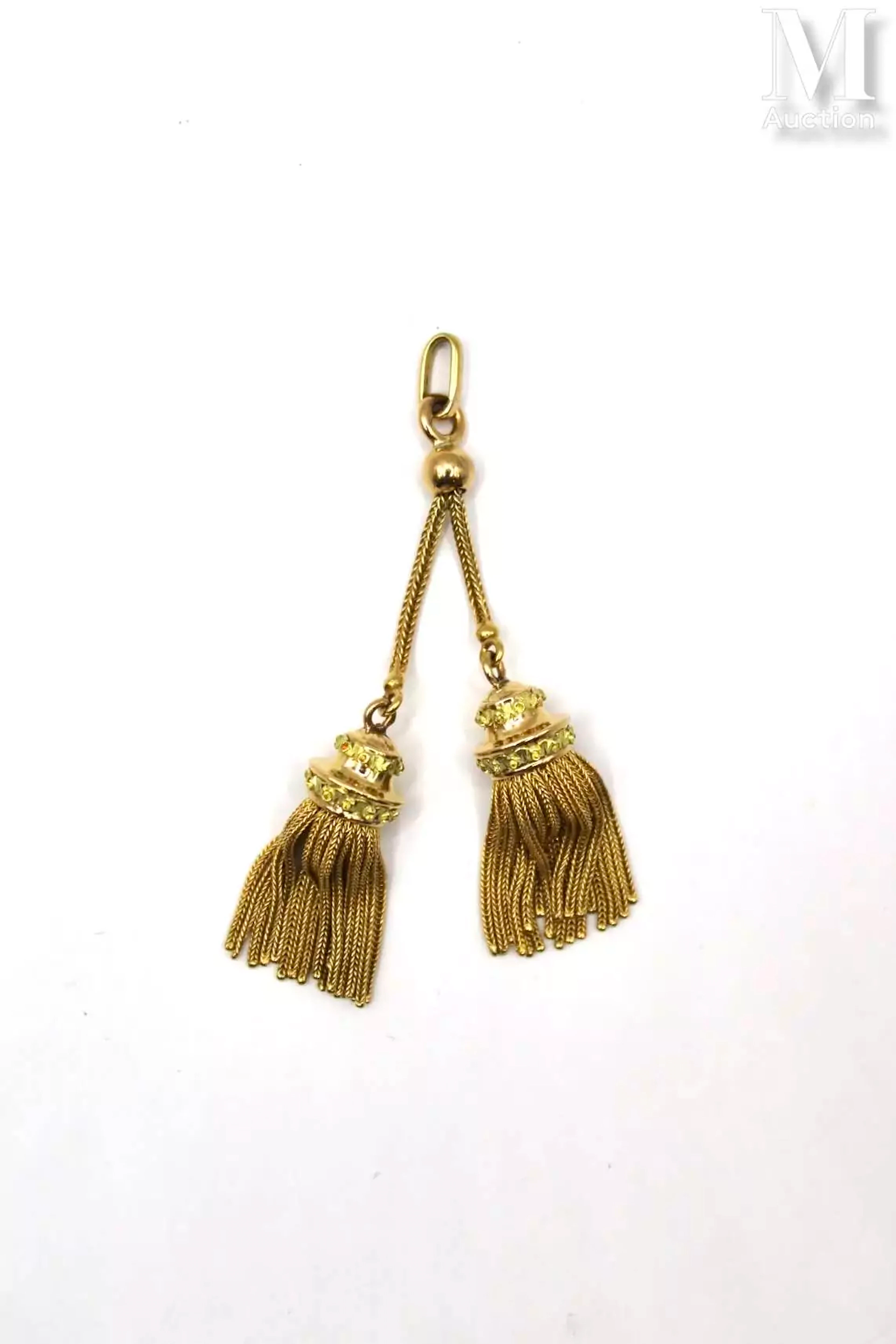 Deux pompons or