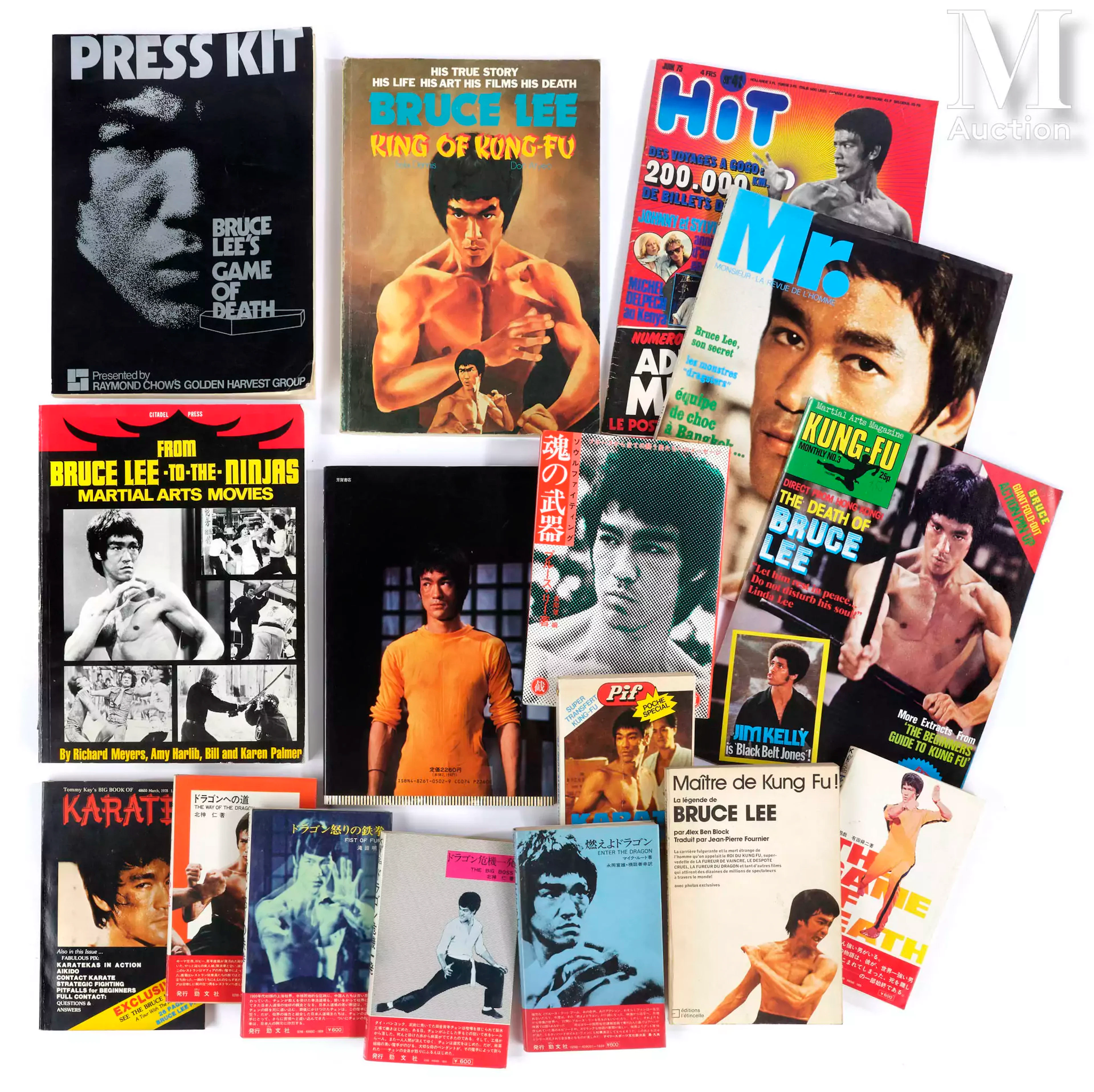 Bruce LEE 13 ouvrages dont 5 japonais et 3 revues
