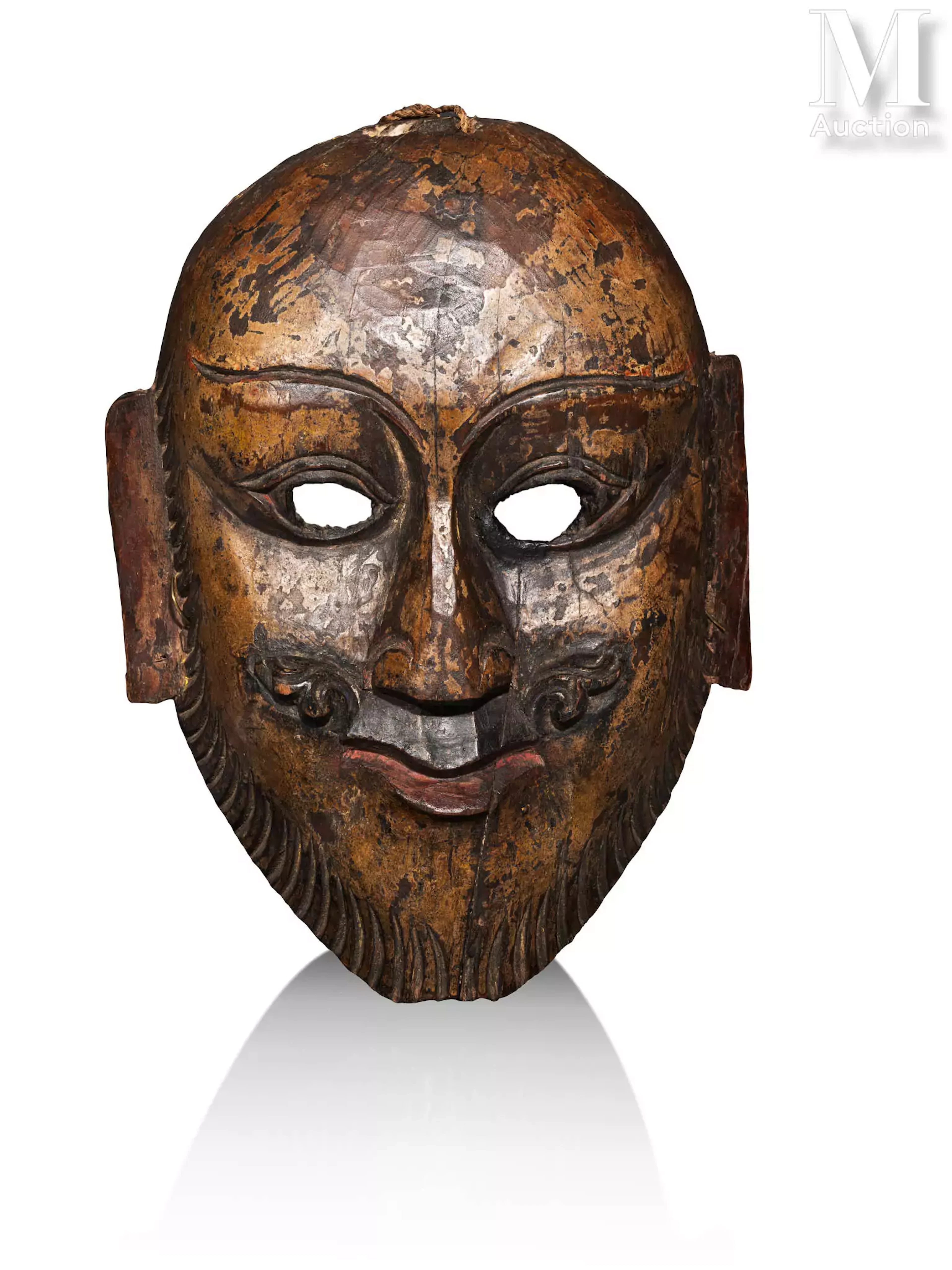 NEPAL, XVIIIe-XIXe siècle Masque rituel en bois