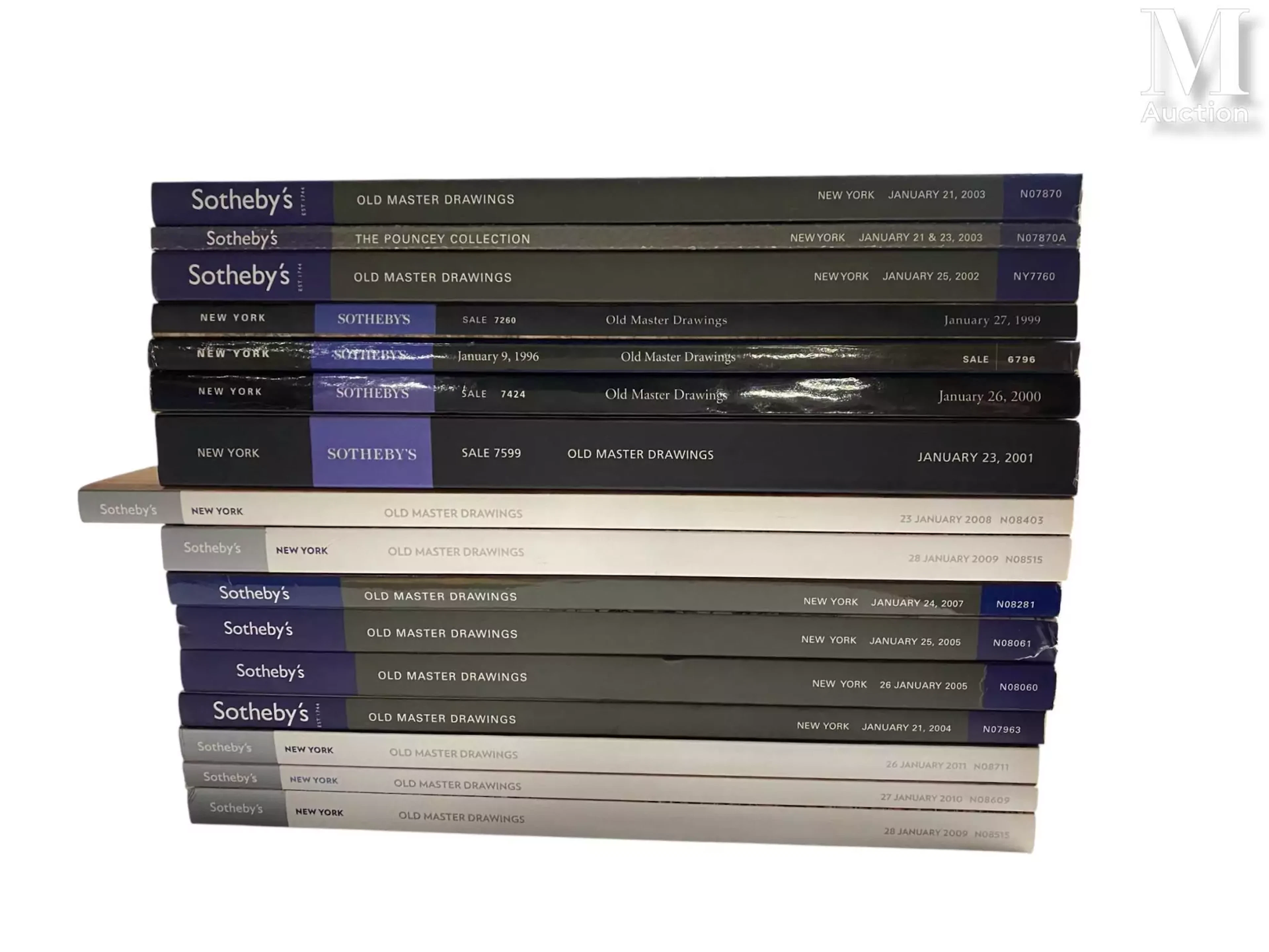 Lot de seize catalogues de vente aux enchères SOTHEBY'S New York