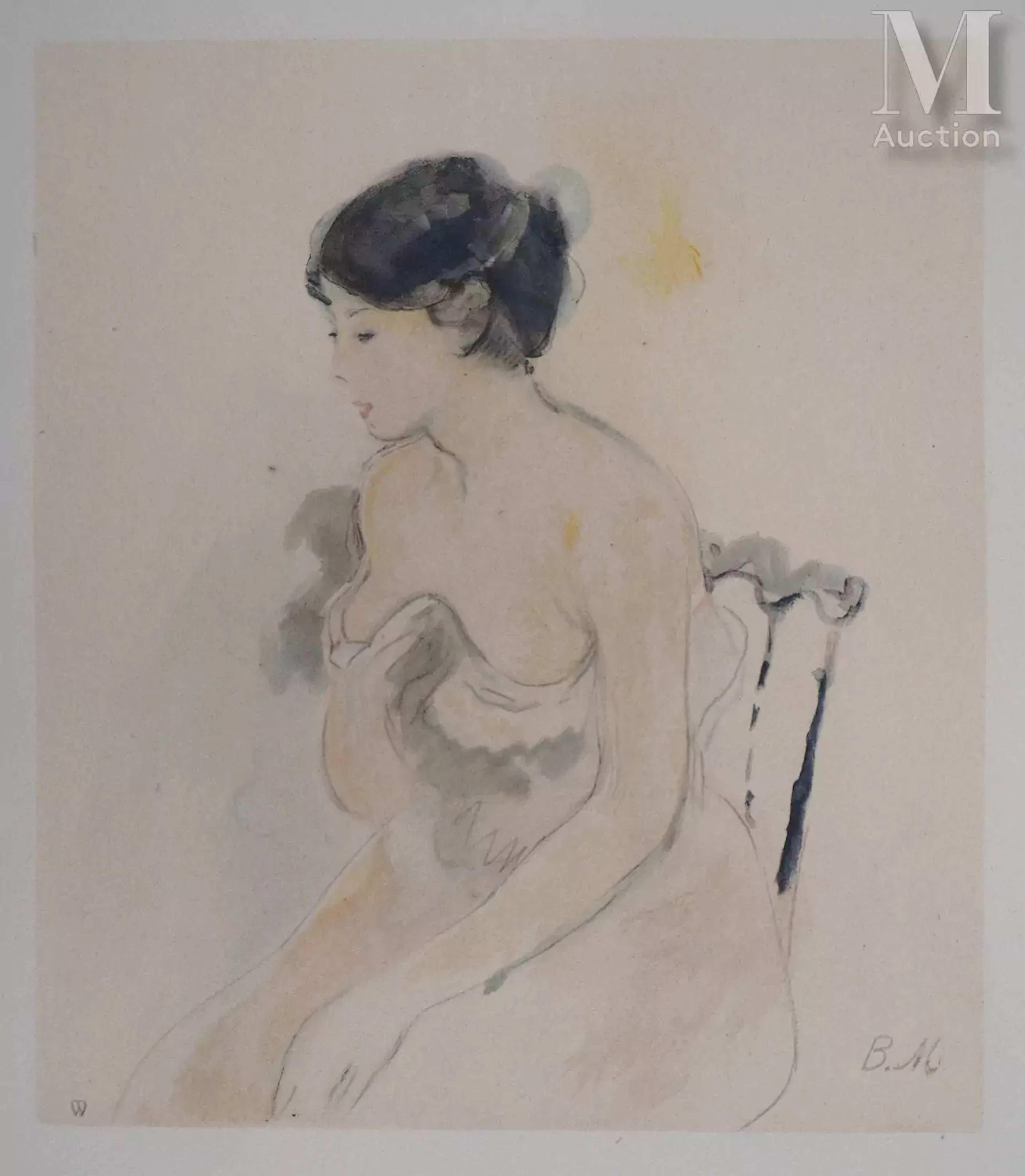 MORISOT Berthe Jeune femme décolletée