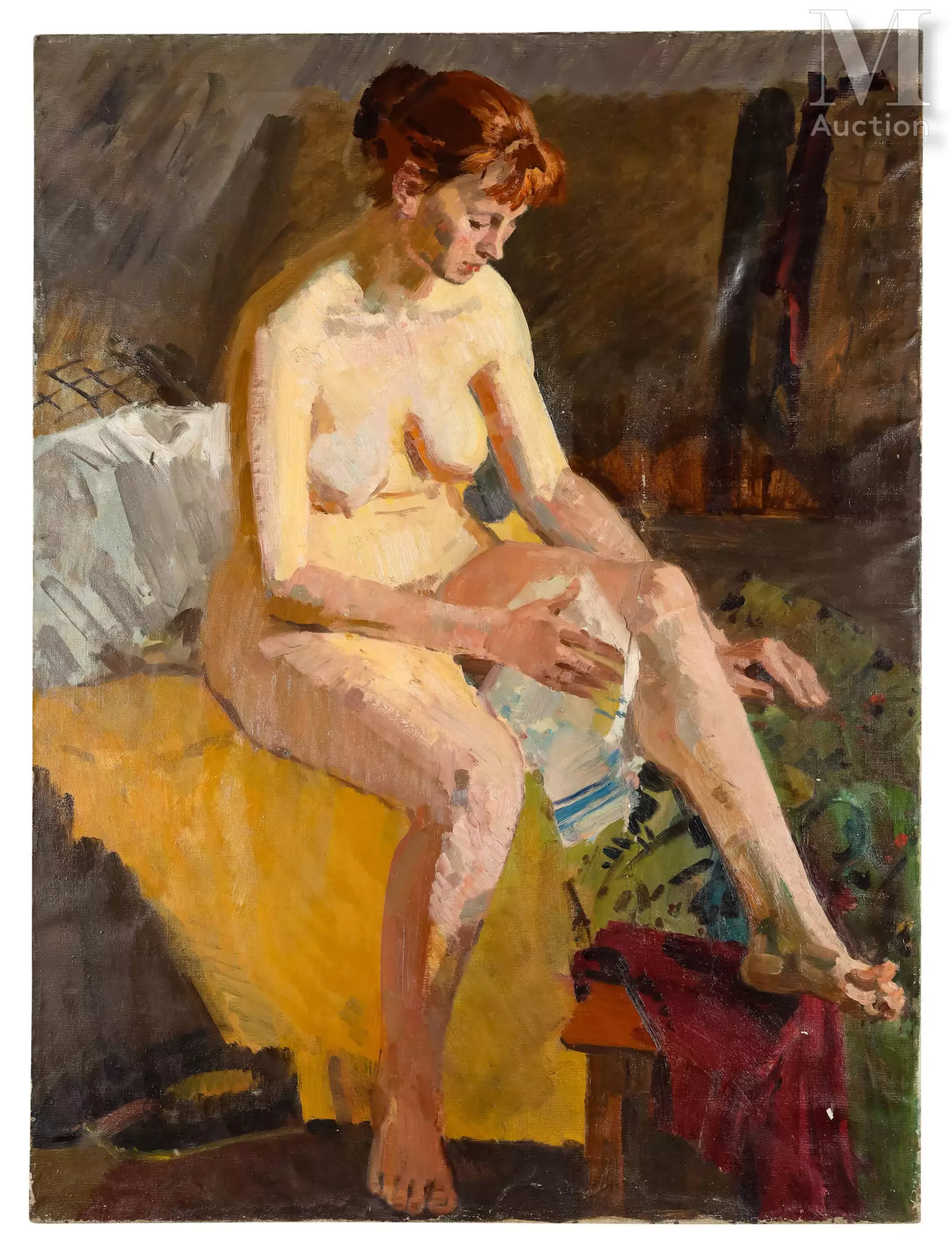 Ecole RUSSE du XXème siècle Modèle nu