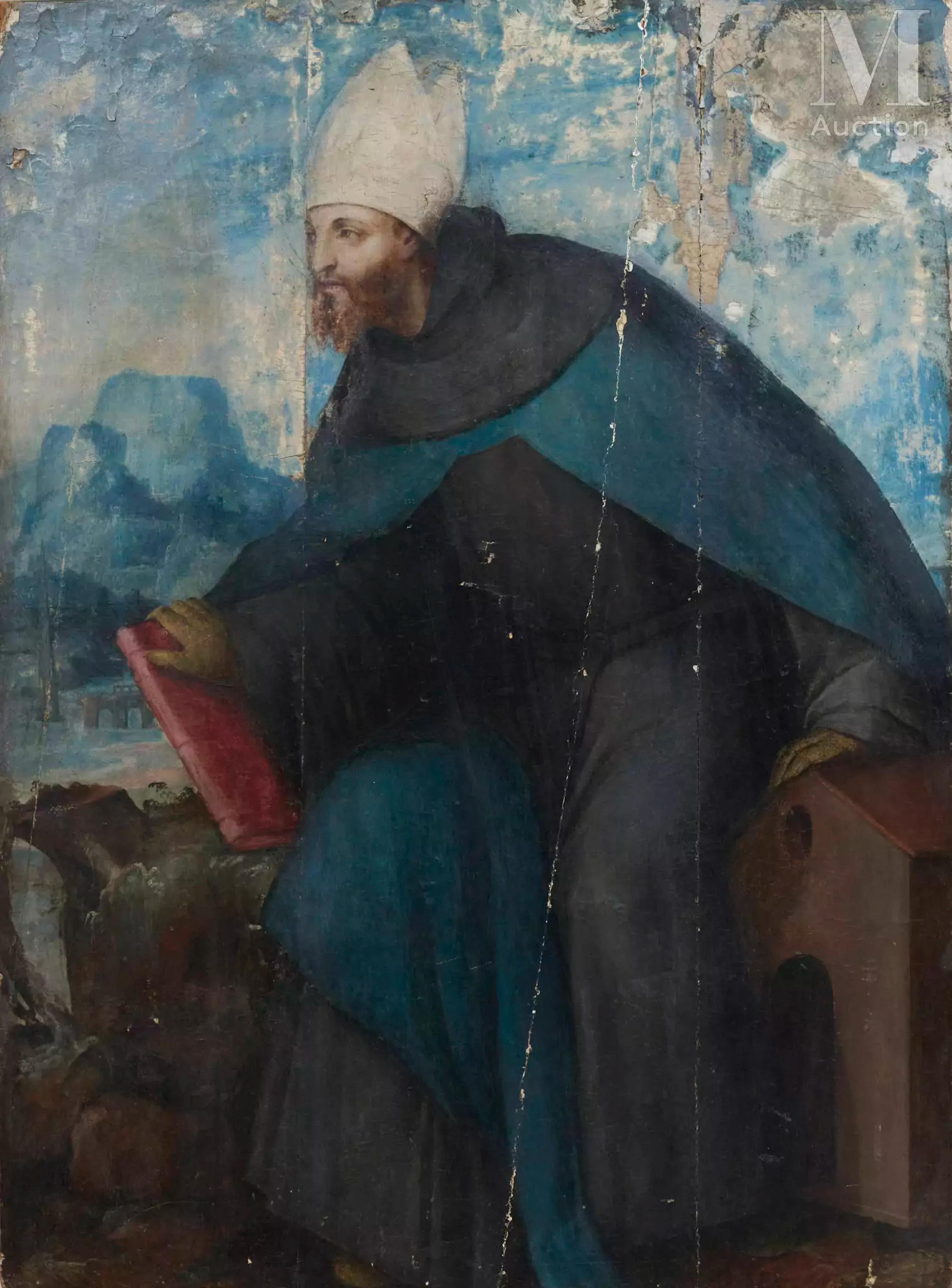 École ESPAGNOLE vers 1560 Saint évêque