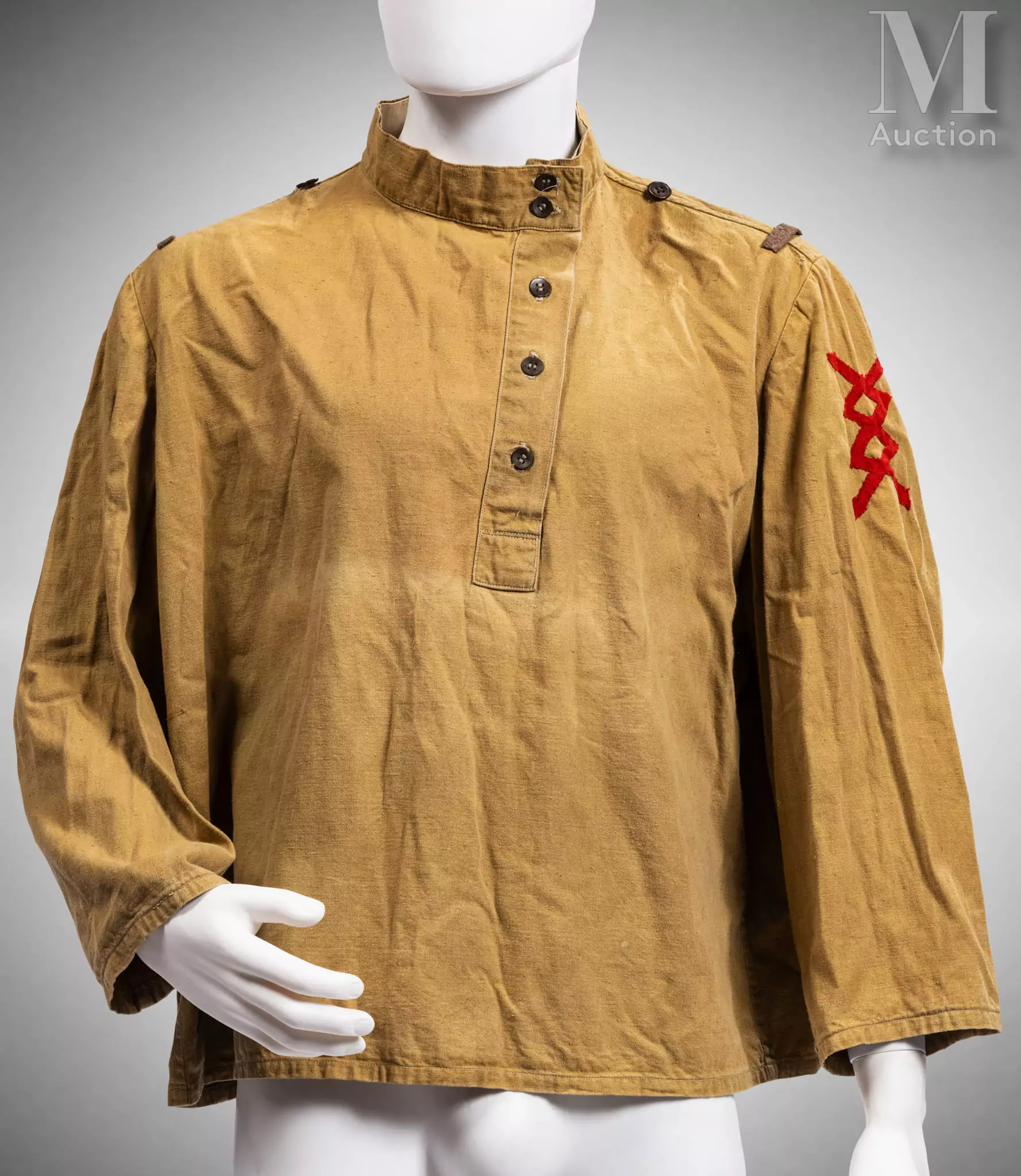 Vareuse d'été de l'Armée impériale russe en toile de coton kaki.
