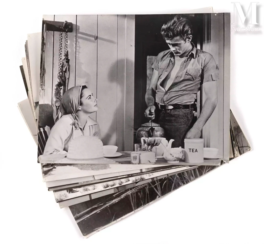 GÉANT (Giant) James Dean dans le film de George Stevens, 1956