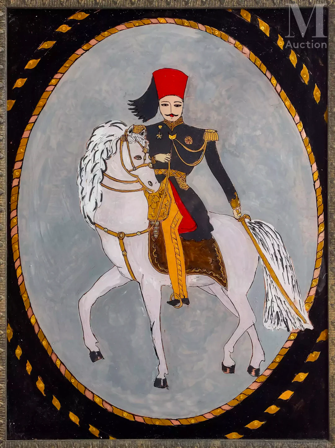 Ecole ORIENTALE du XXème siècle Le cavalier d'Orient
