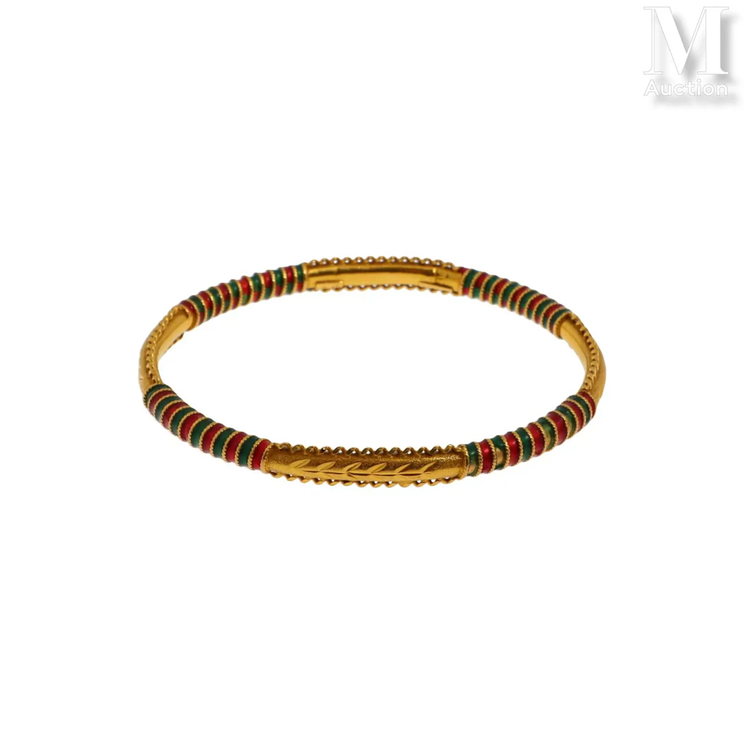 Bracelet jonc émail