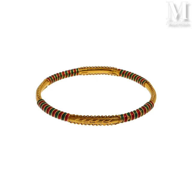 Bracelet jonc émail