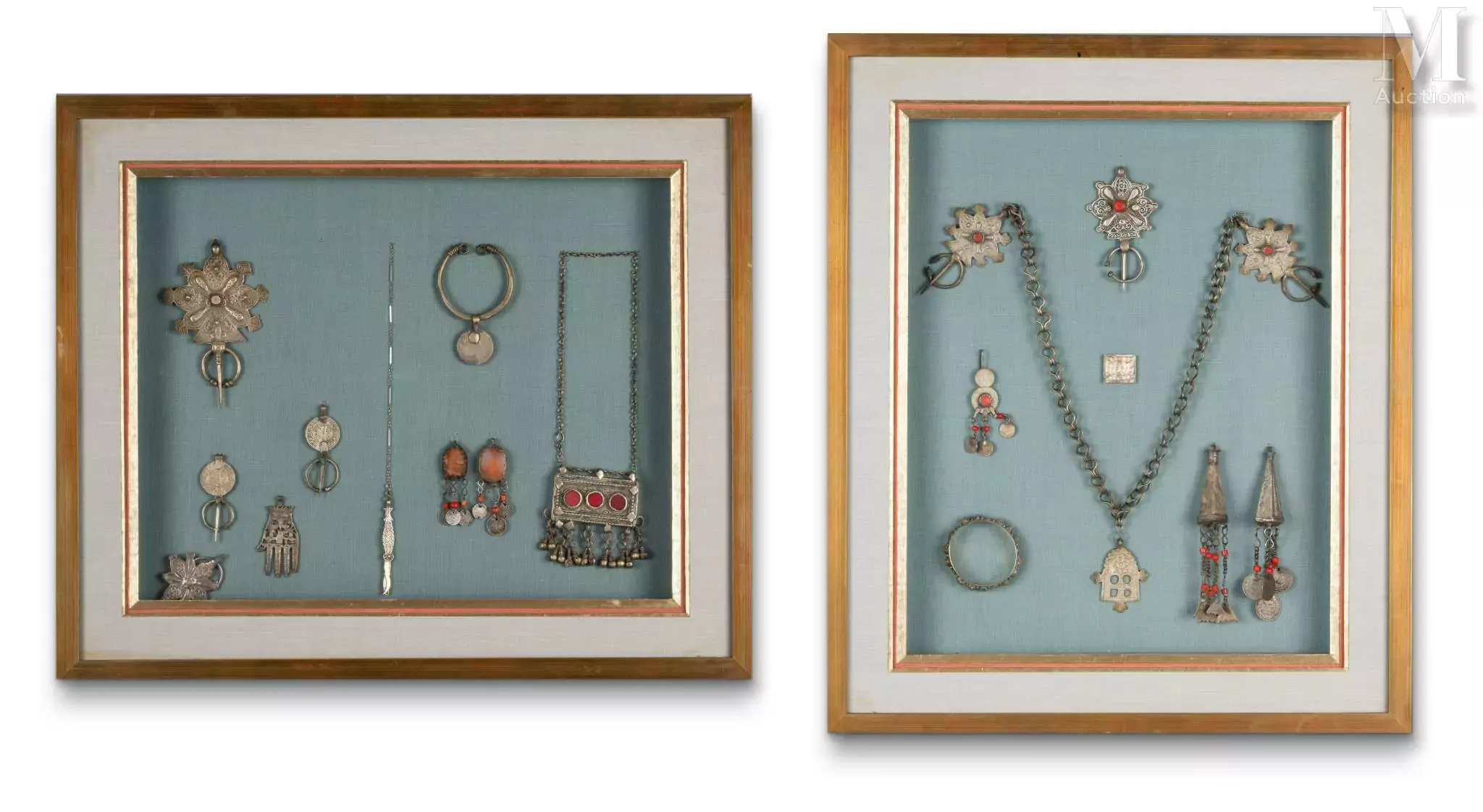 Ensemble de bijoux berbères du Maroc et d'Algérie Maroc, Algérie