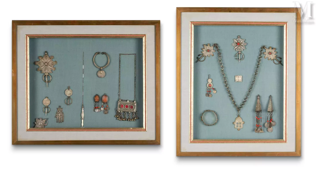 Ensemble de bijoux berbères du Maroc et d'Algérie Maroc, Algérie