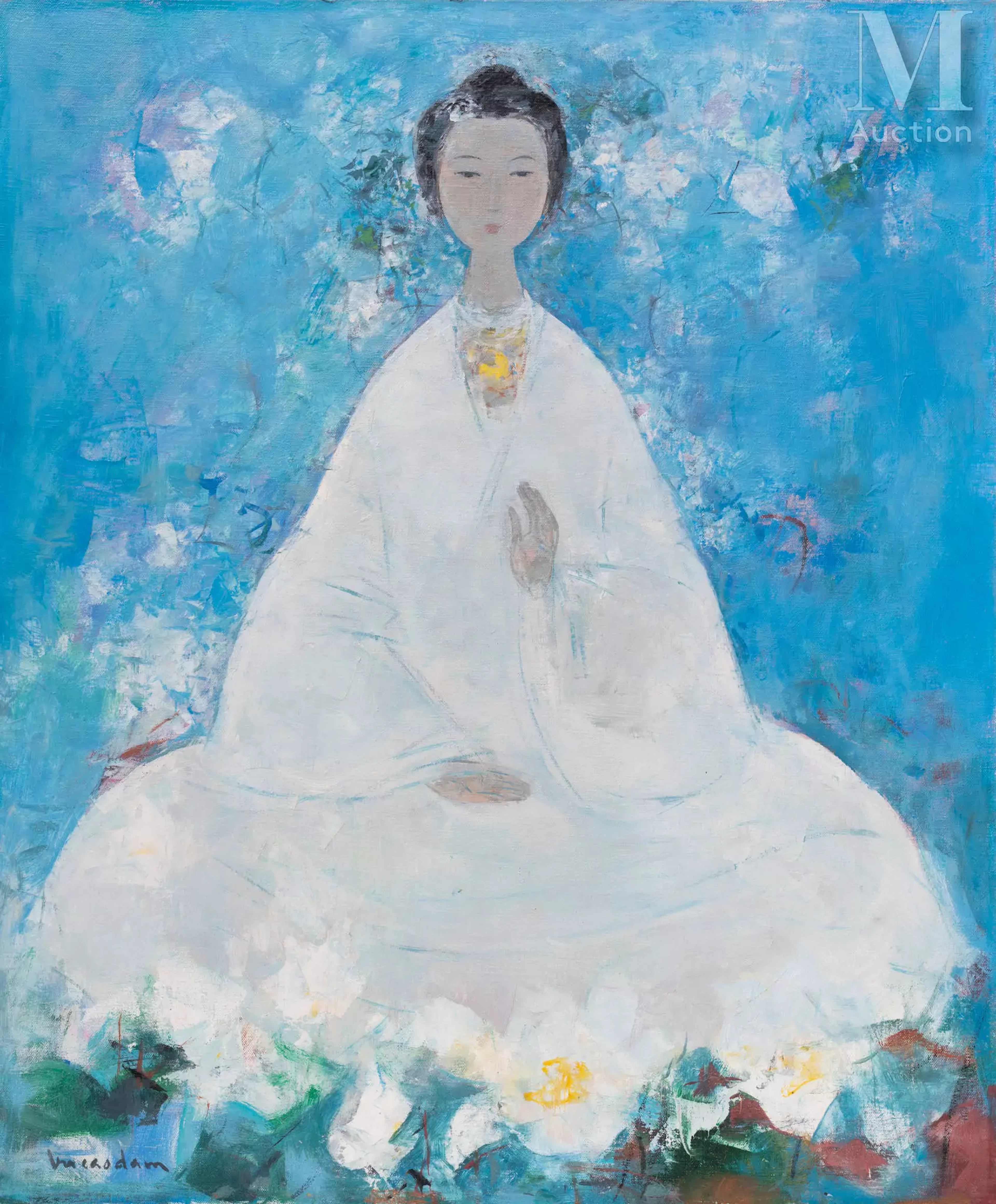 Ⓗ VU CAO DAM (1908 - 2000) "Méditation"