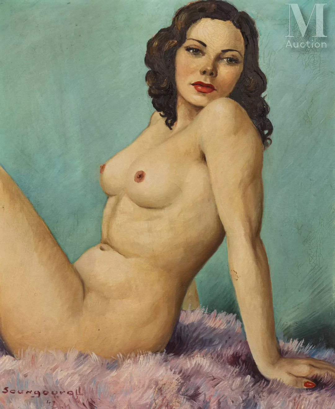 Antonin Ivanovitch SOUNGOUROFF (Russie 1911 - Cannes 1982) Le modèle nu