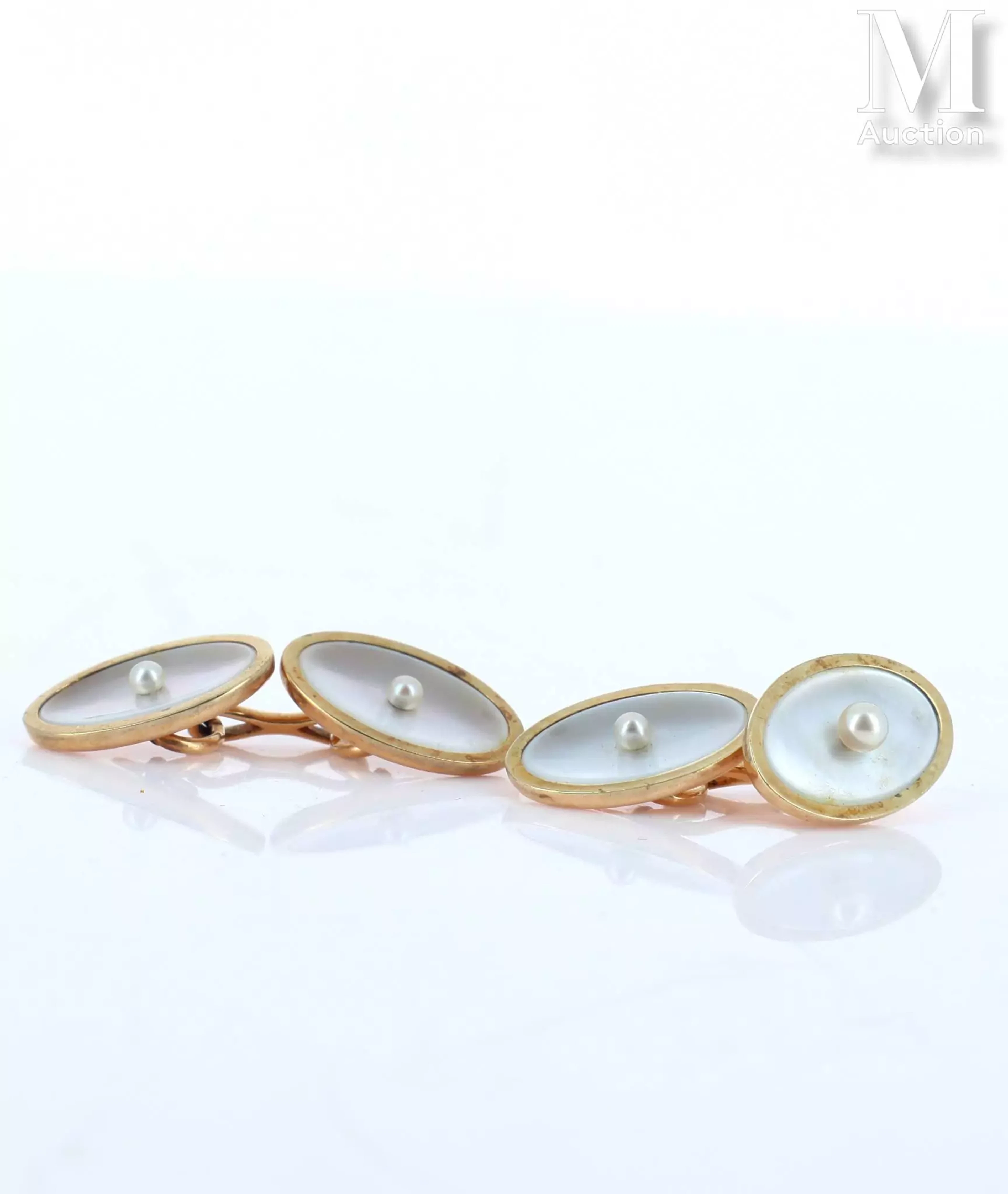 Paire de boutons de manchettes