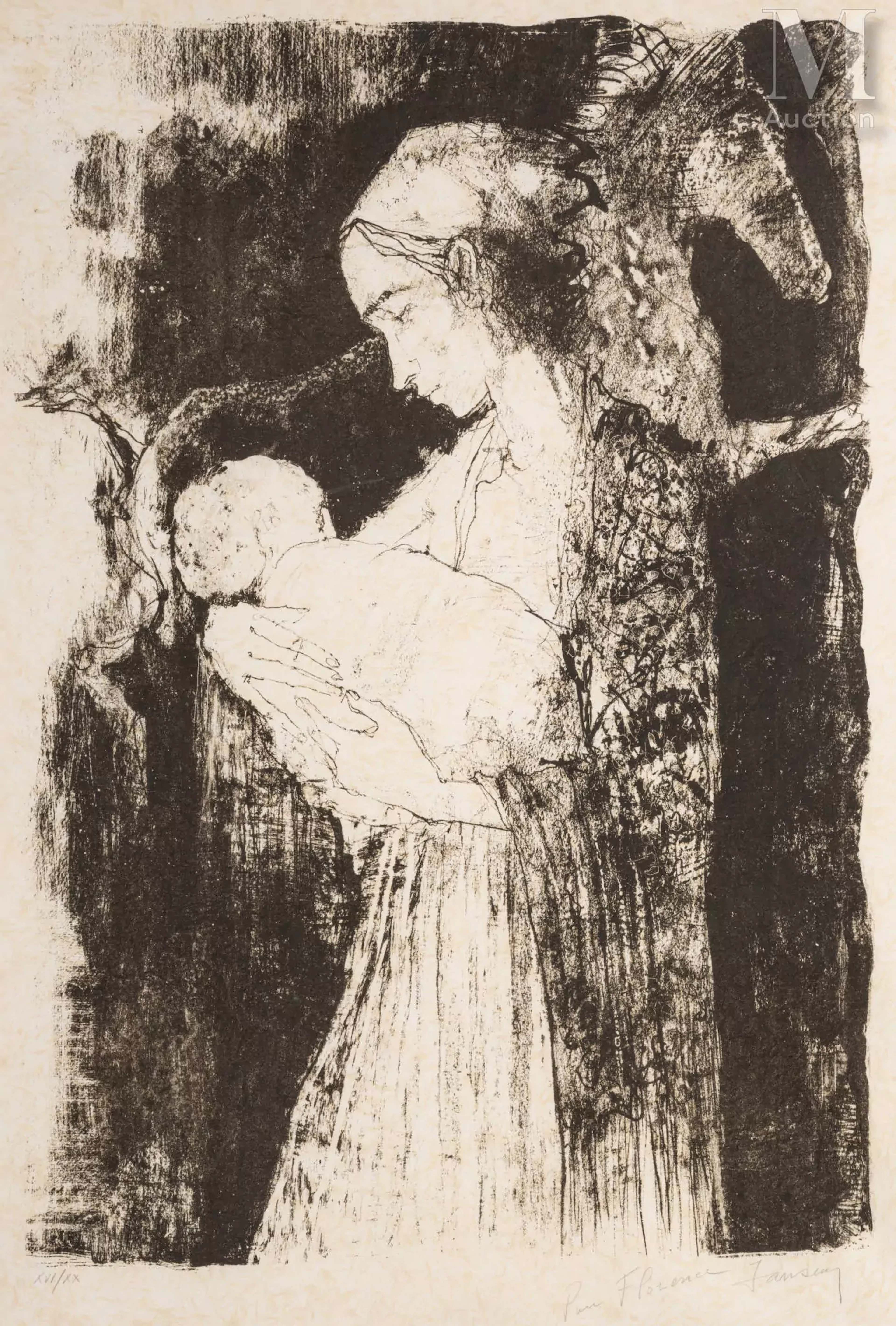Jean JANSEM (Seuleuze 1920 - Saint-Aignan-sur-Cher 2013) Maternité