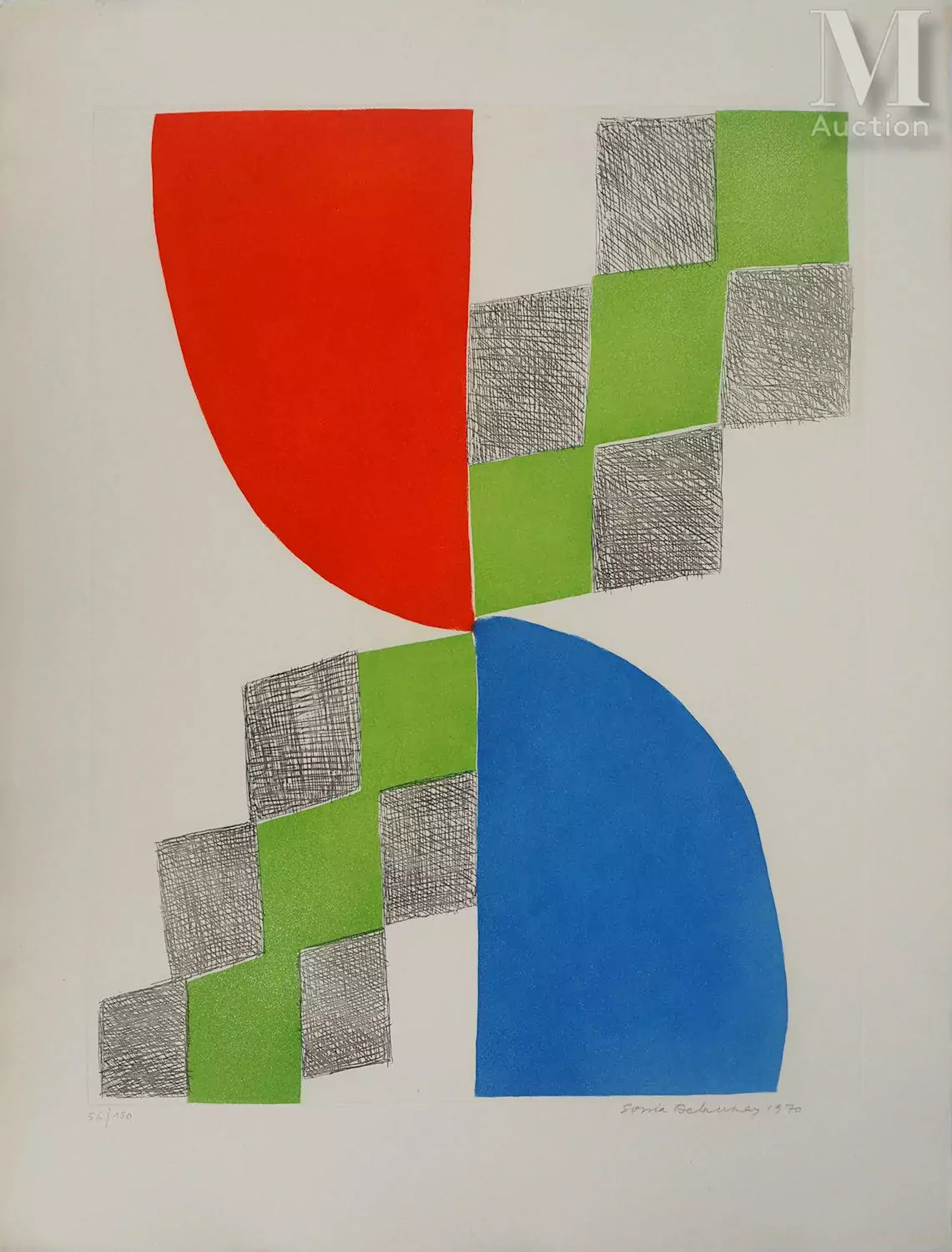 DELAUNAY Sonia Composition, 1970