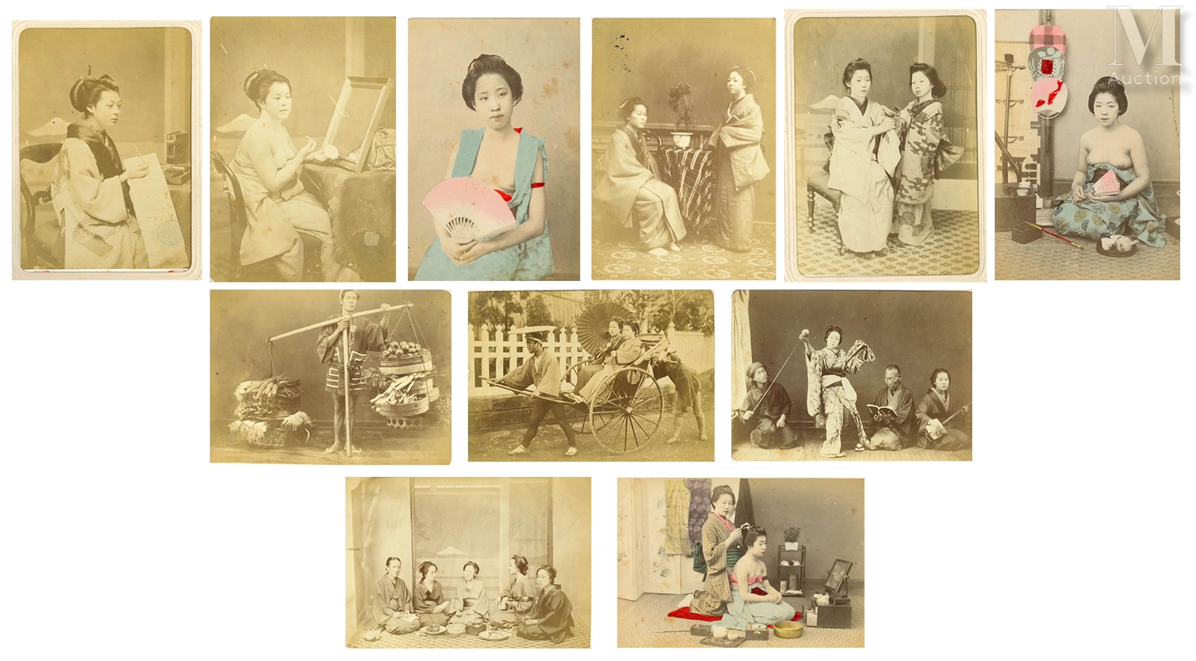 JAPON, Epoque Meiji Album de photographies