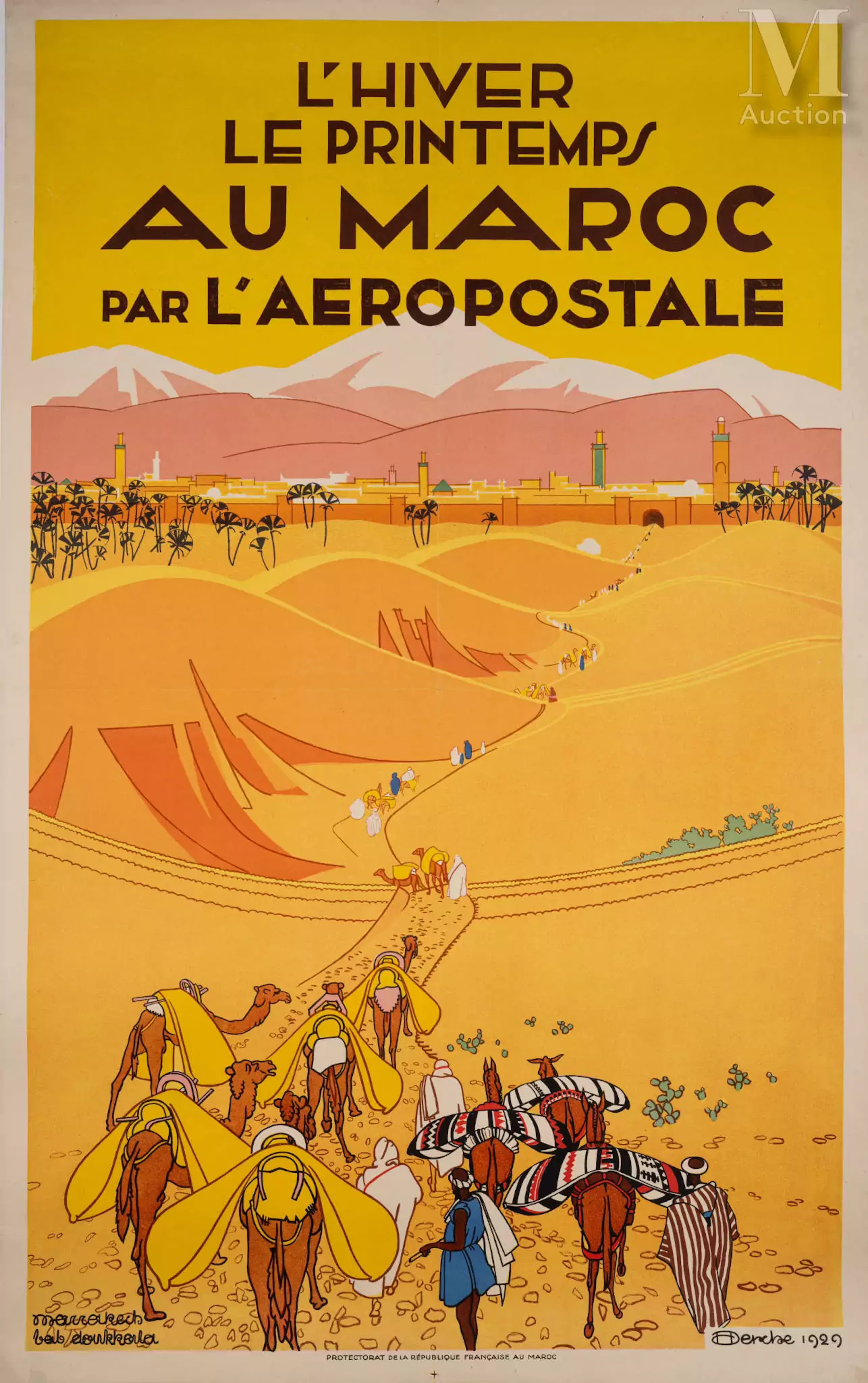 DERCHE Jules Henri (France, 1896-?) L'Hiver, le Printemps au Maroc