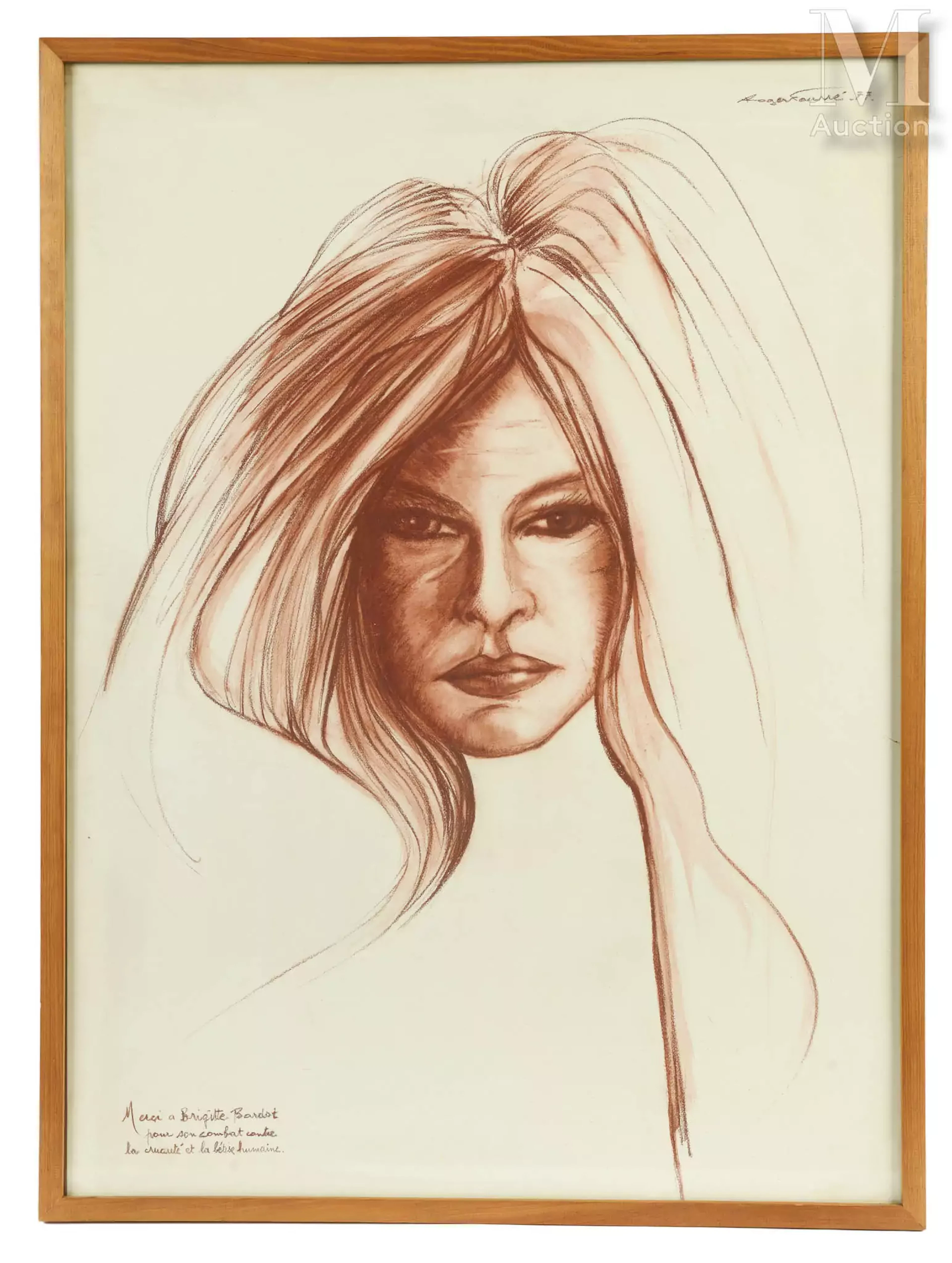 Roger FOURRÉ (XXe siècle) Brigitte Bardot à 43 ans