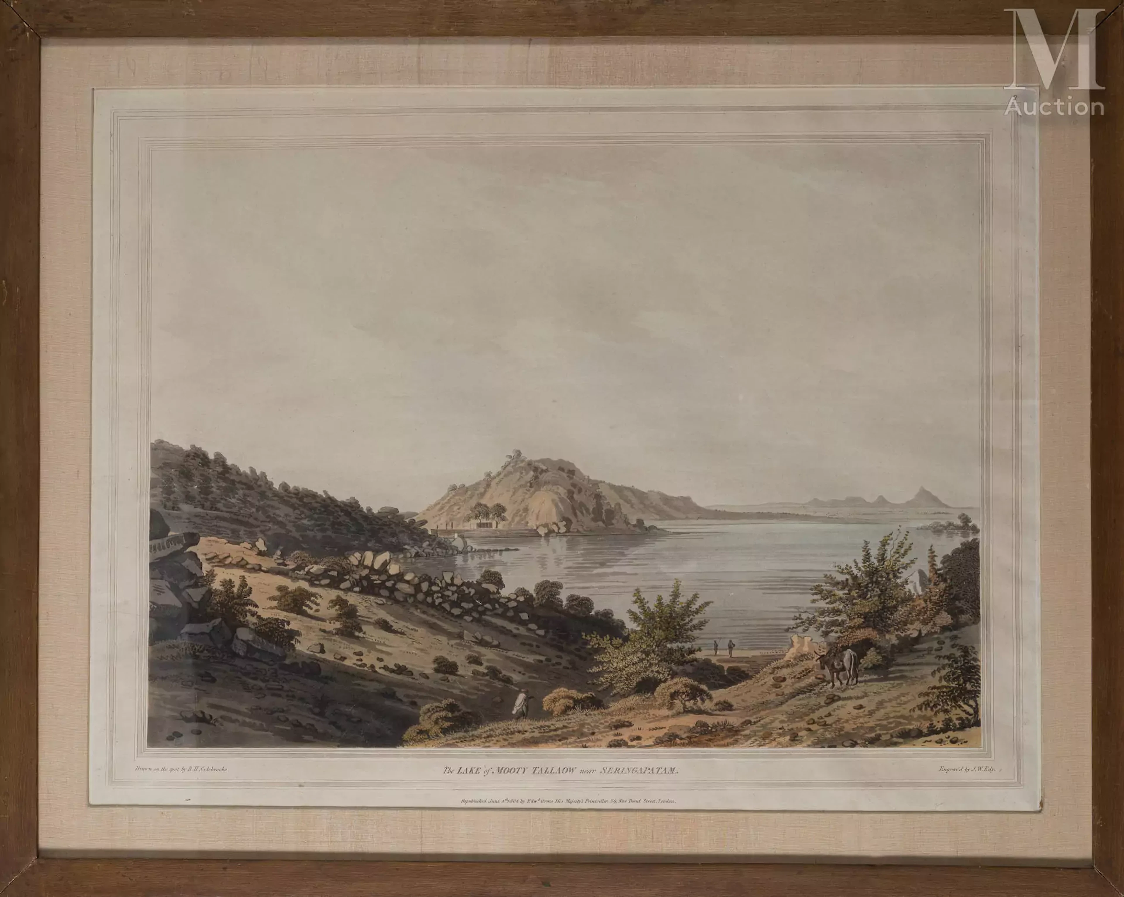 Robert Hyde COLEBROOKE (1762-1808) "The Lake of Mooty Tallaow near