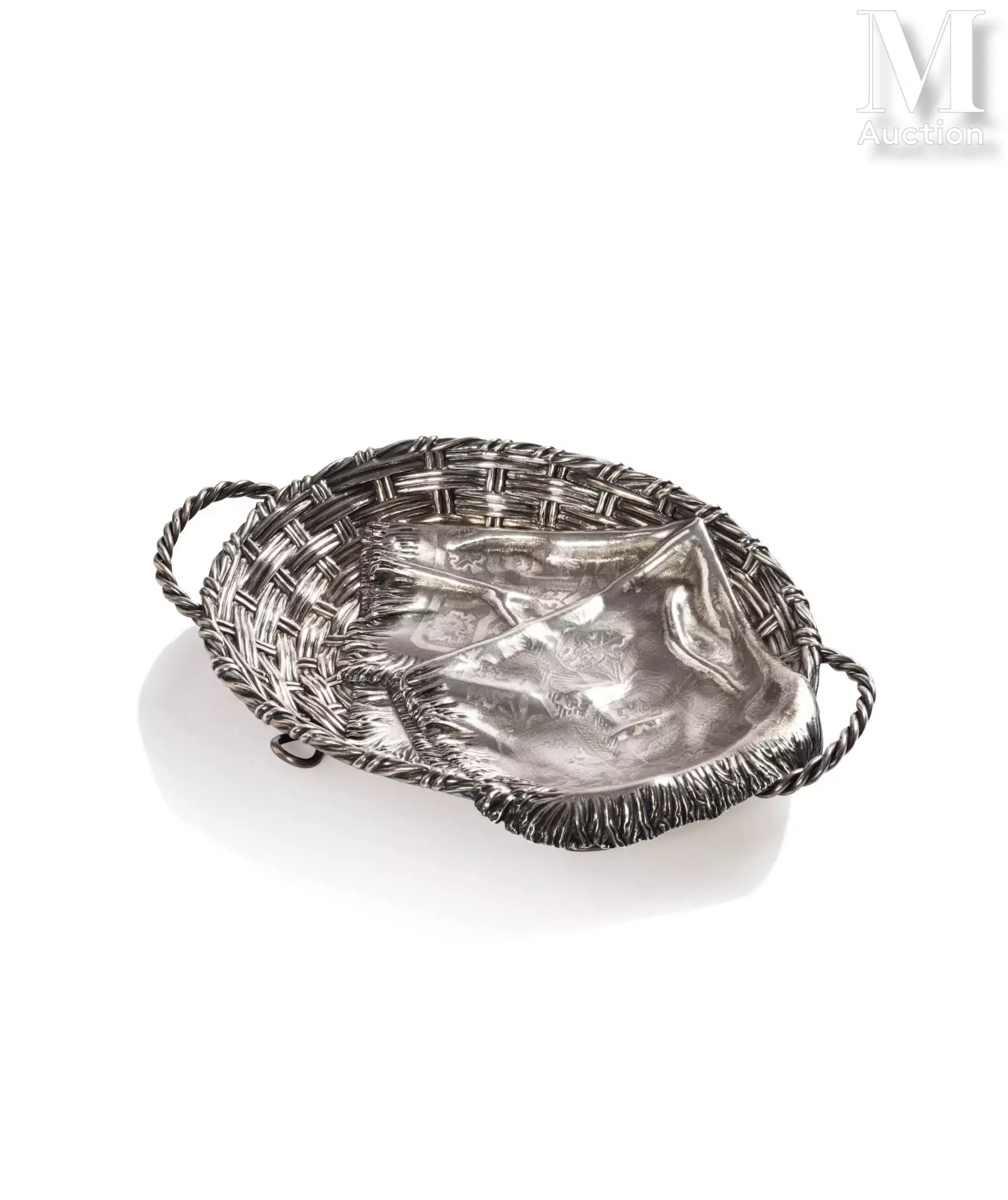 Corbeille à pain en argent 84 zolotniks