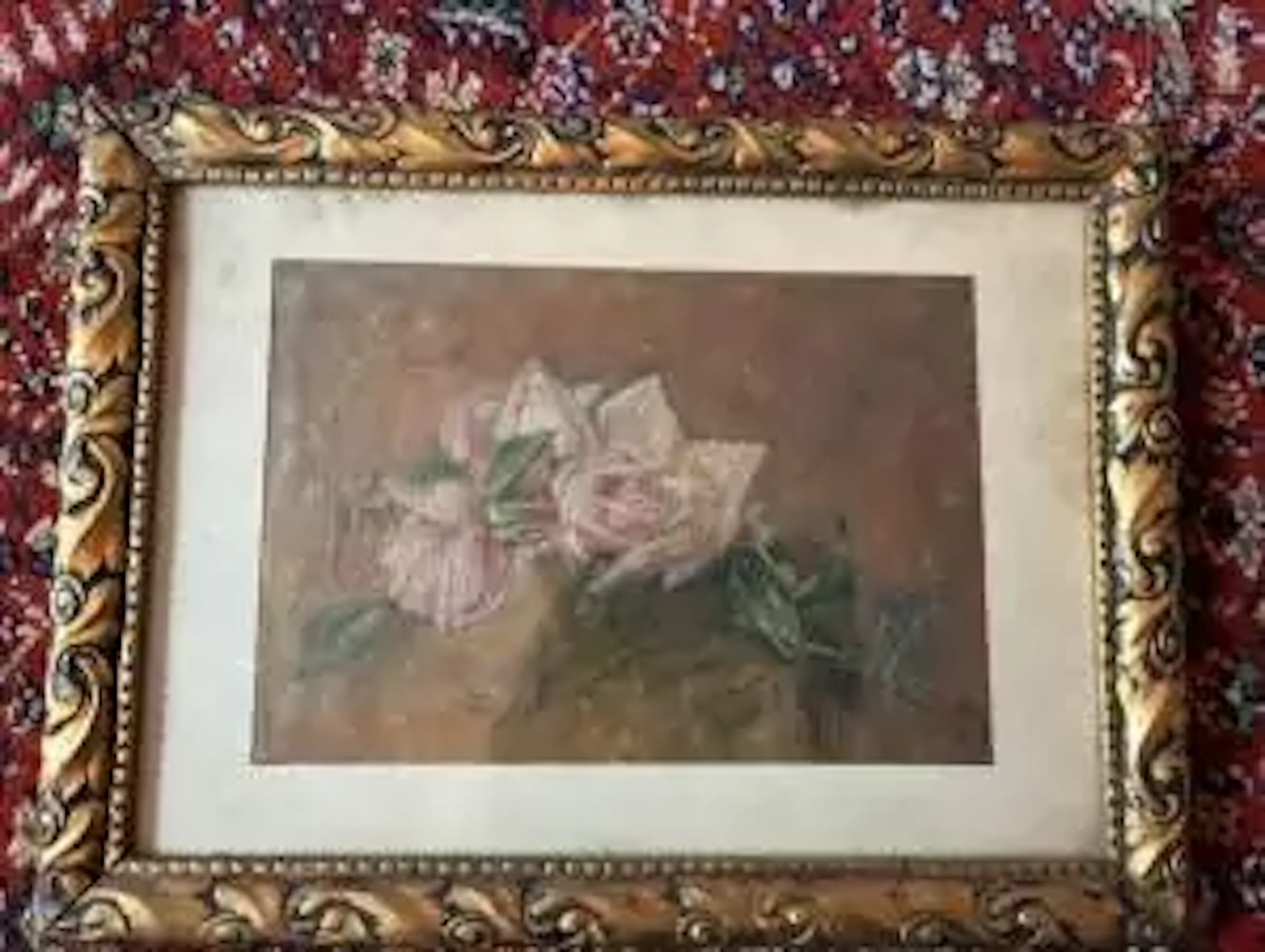 Lot de tableaux, aquareles et carte