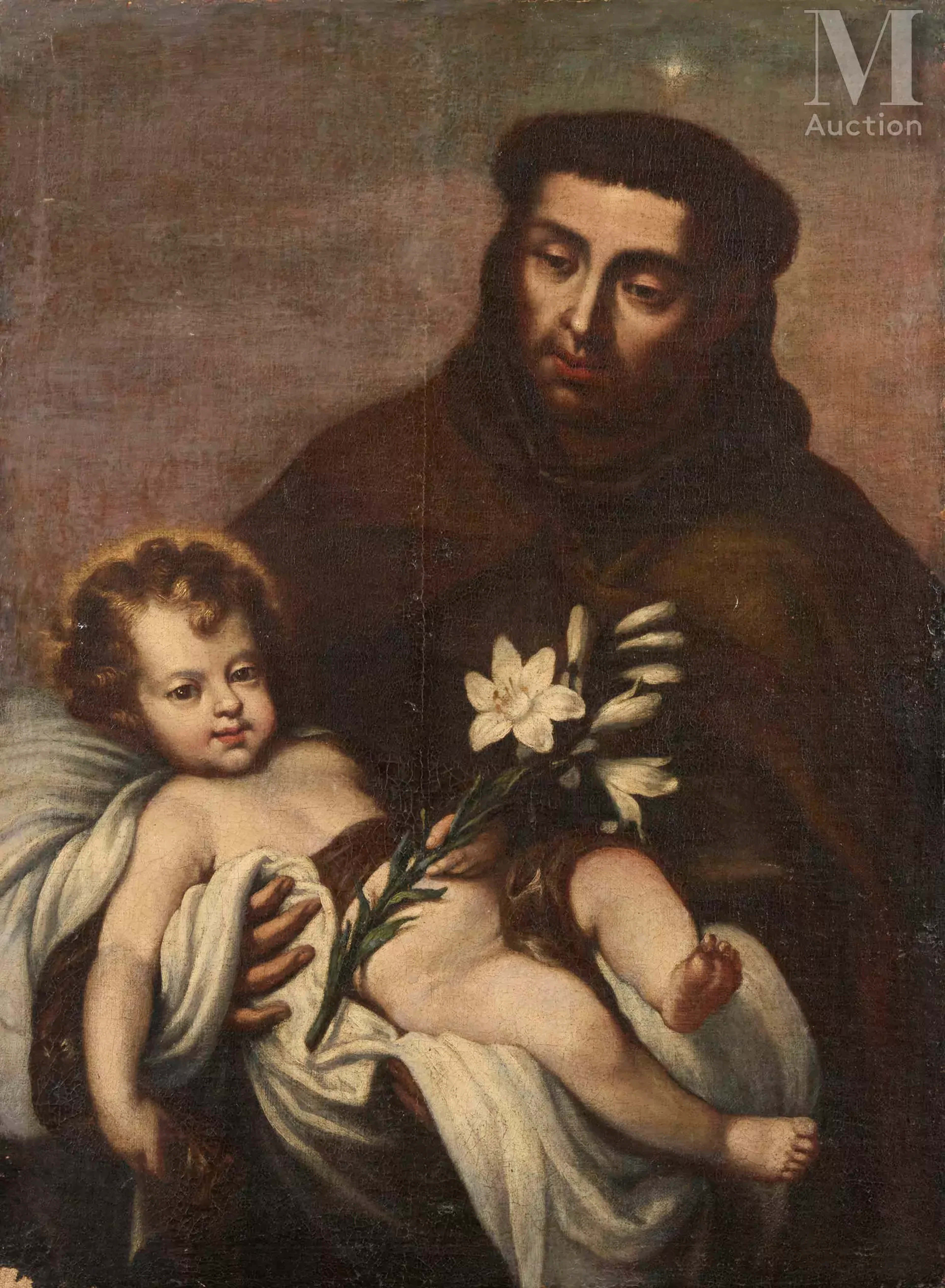 Ecole ESPAGNOLE vers 1680, suiveur de Bartolomé Esteban MURILLO Saint