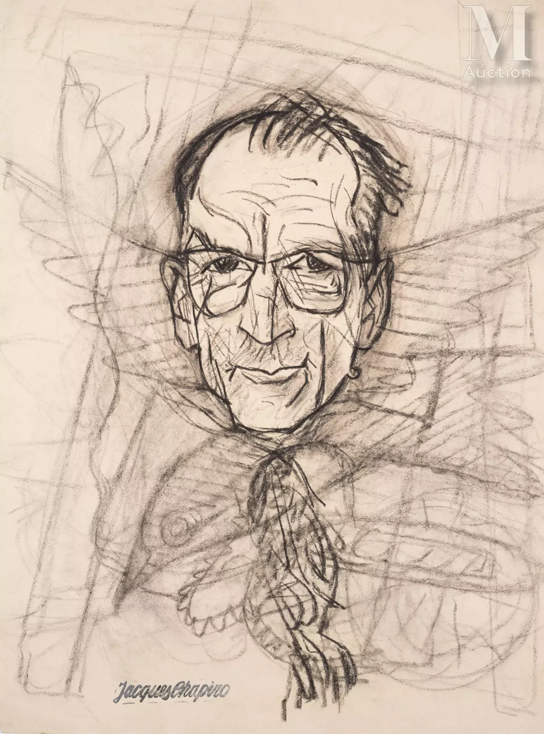 Jacques CHAPIRO (1887-1972) Portrait d'homme