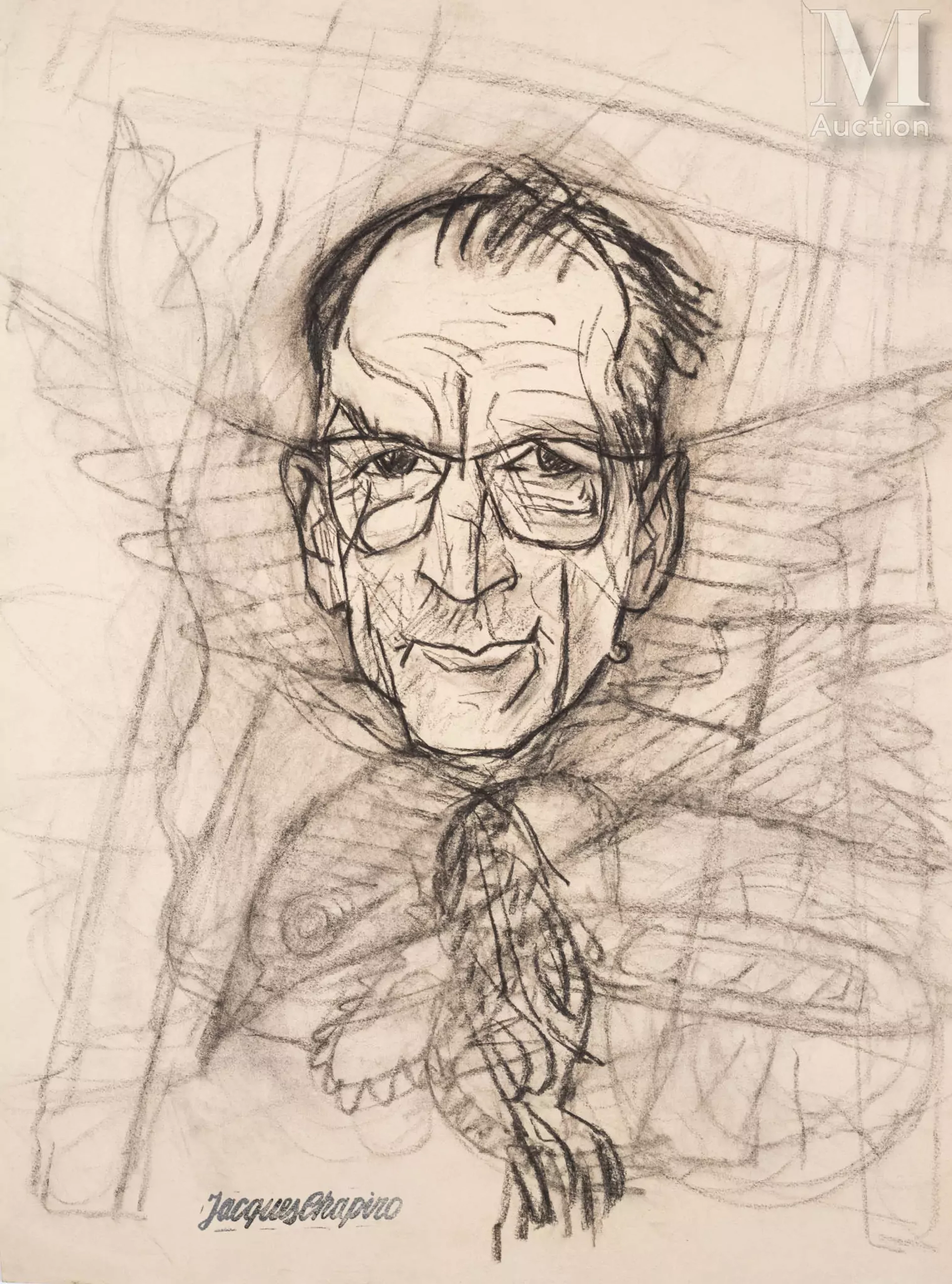 Jacques CHAPIRO (1887-1972) Portrait d'homme