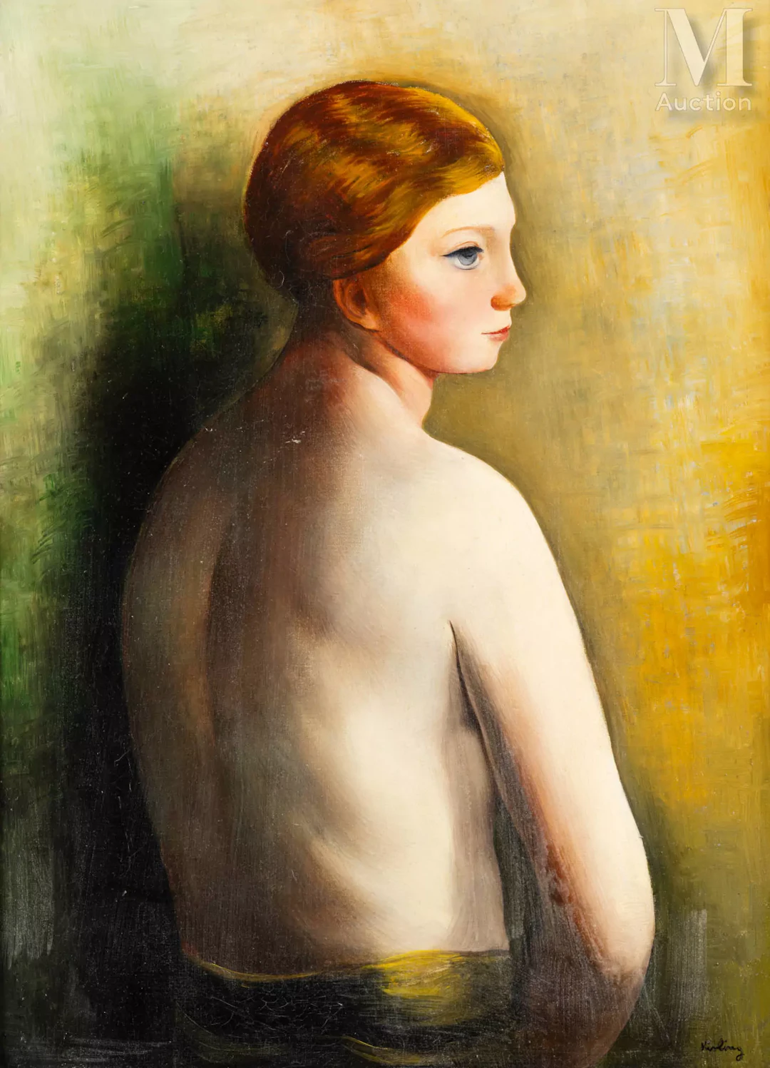 Moïse KISLING (Cracovie 1891 - Sanary sur Mer 1953) Nu de dos