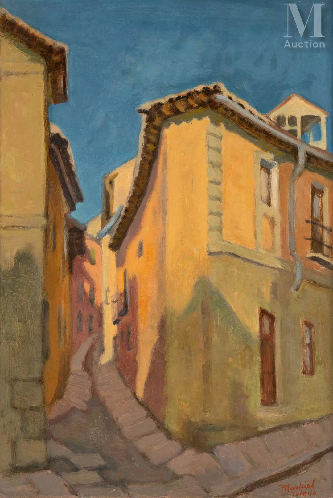 Jacob MARKIEL (Lodz 1911 - Paris 2008) Paysage de Tolède