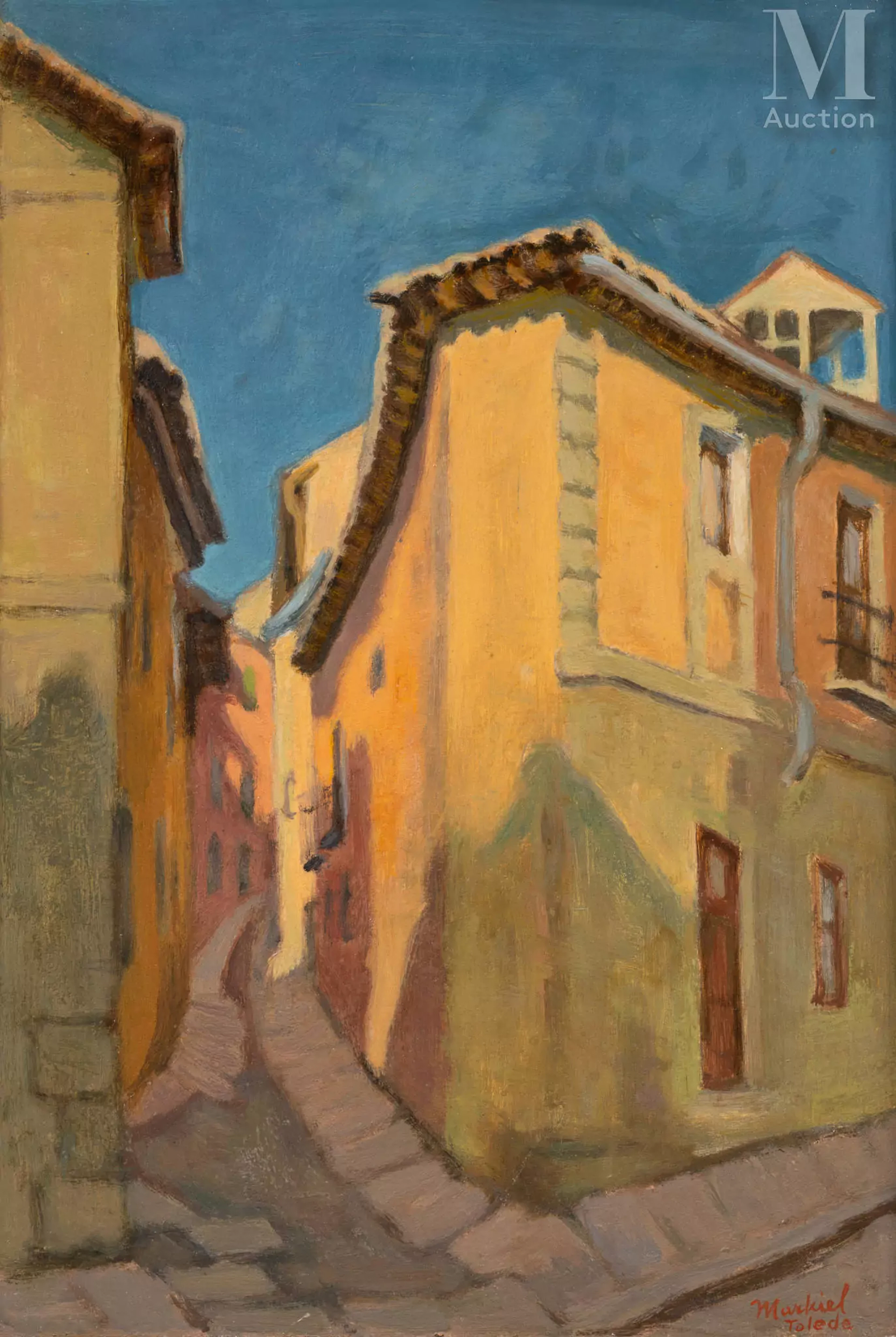 Jacob MARKIEL (Lodz 1911 - Paris 2008) Paysage de Tolède