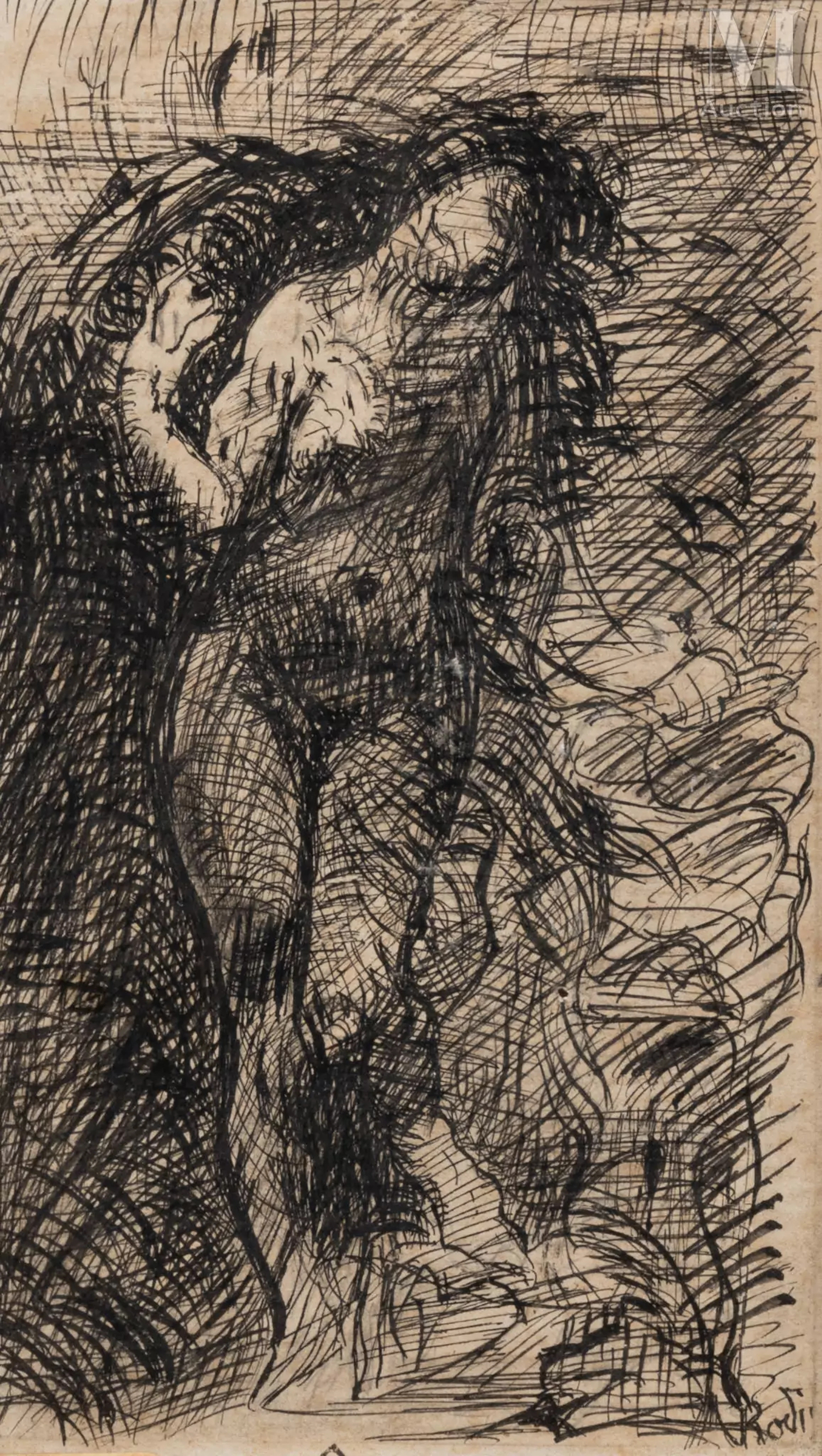 Auguste RODIN (Paris 1840 - Meudon 1917) Enguerande d'après l'Eve