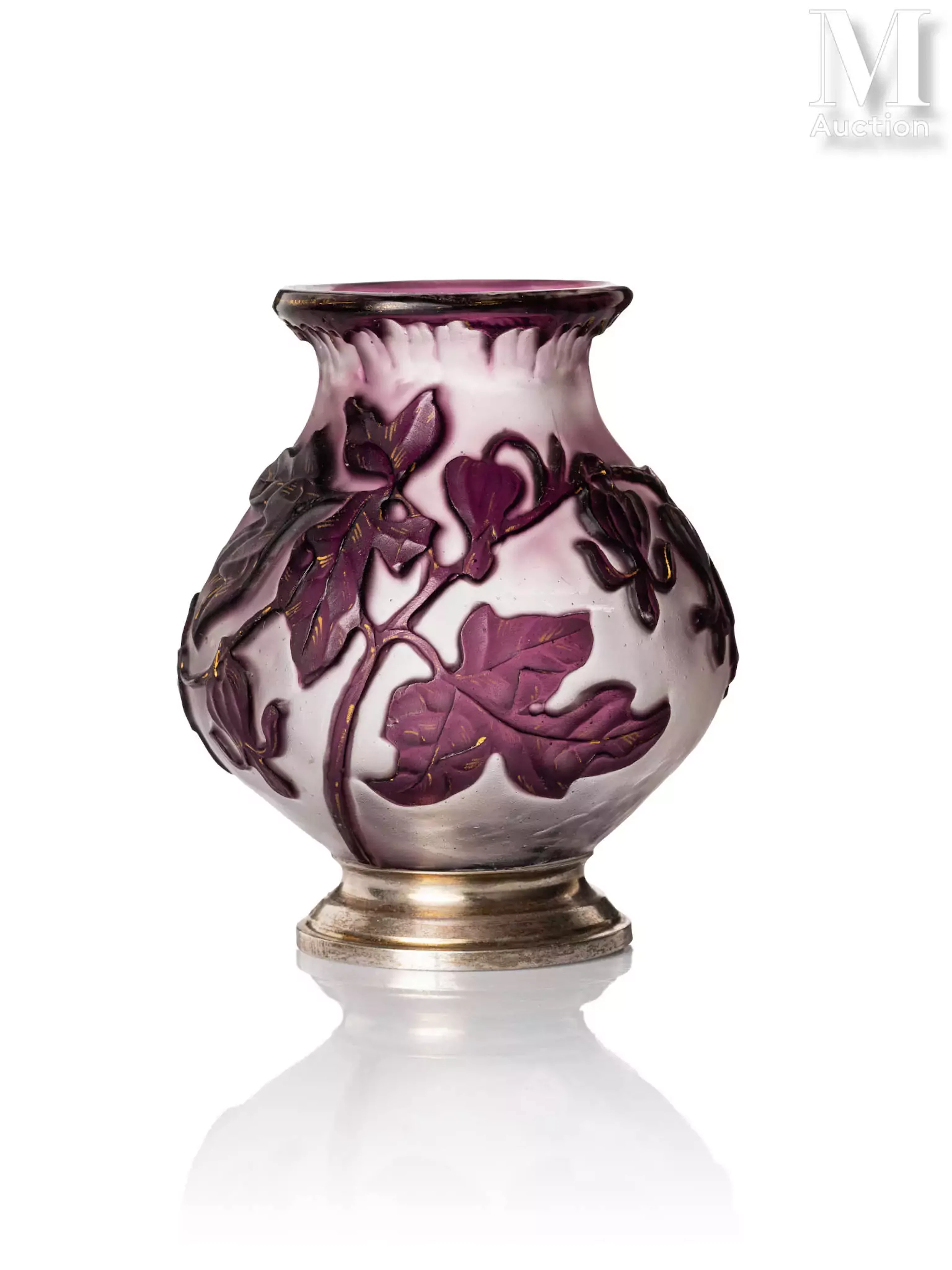 BURGUN SCHVERER (Verrerie d'Art de Lorraine) "Coeur de Marie"