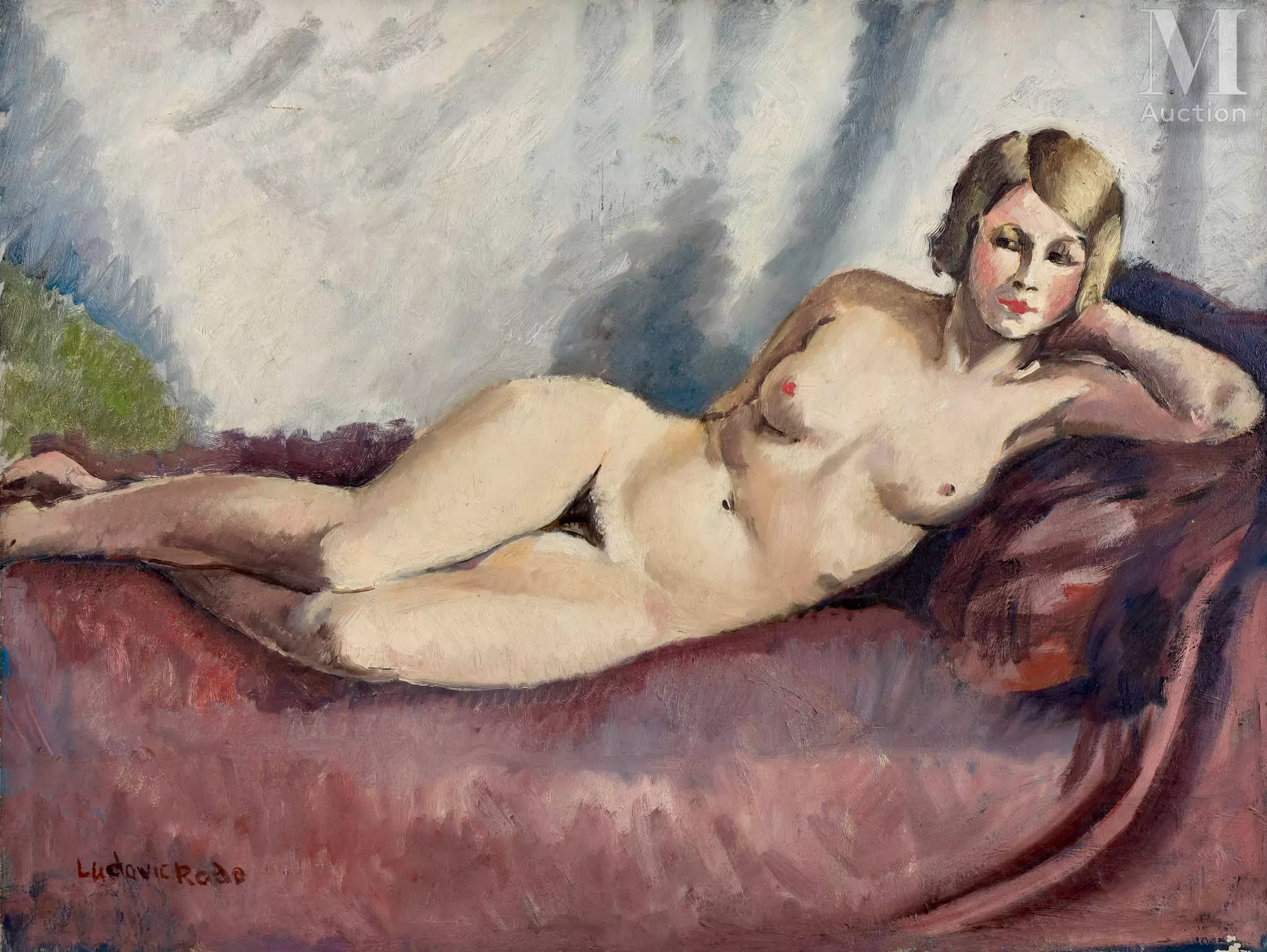 Ludovic-Rodolphe Pissarro dit Ludovic RODO (1878-1952) Femme nue allongée
