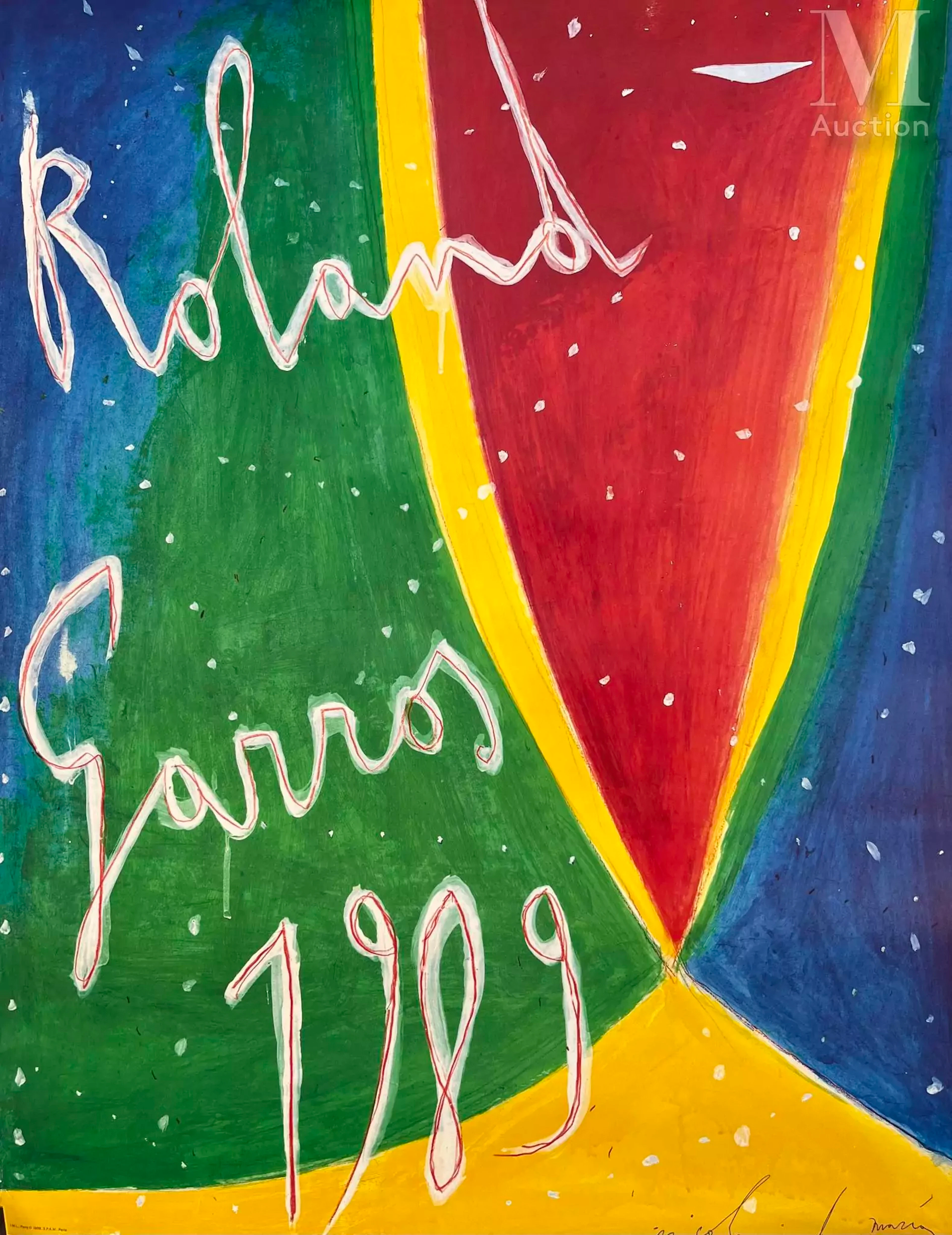 Nicola DE MARIA (1954-) Roland Garros, 1989