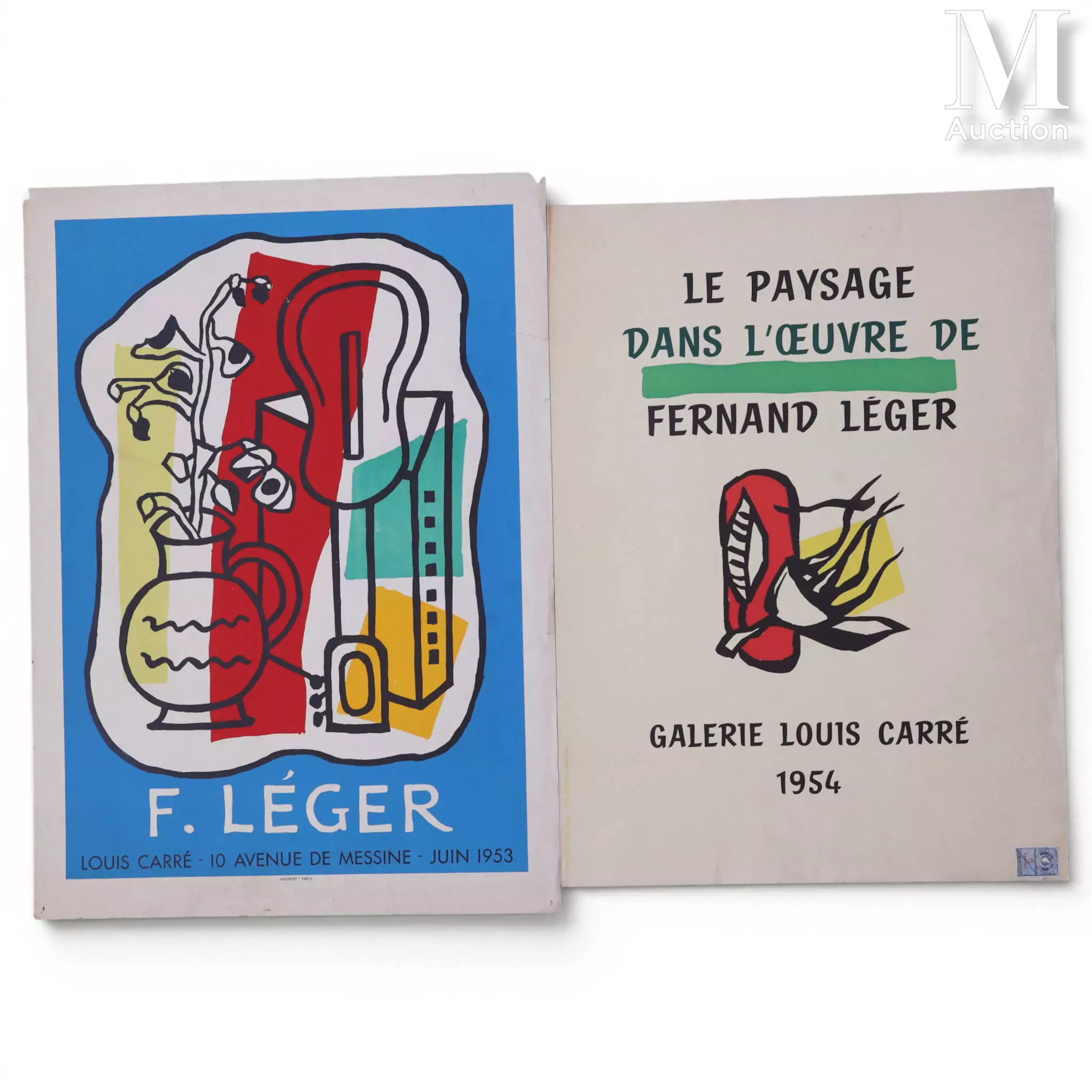 LEGER Fernand (1881-1955) Deux affiches en couleur