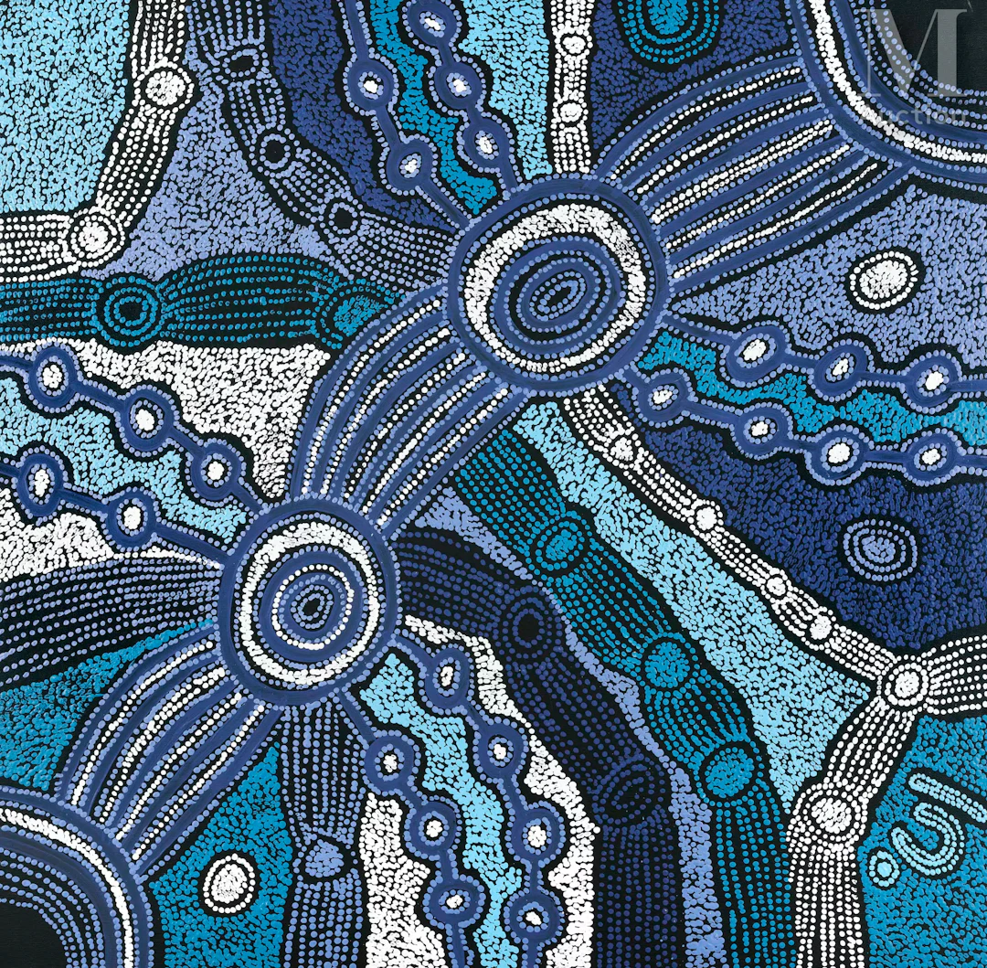 Clarisse Tunkin (1993 - ) Minma Marlilu Tjukurrpa, 2023