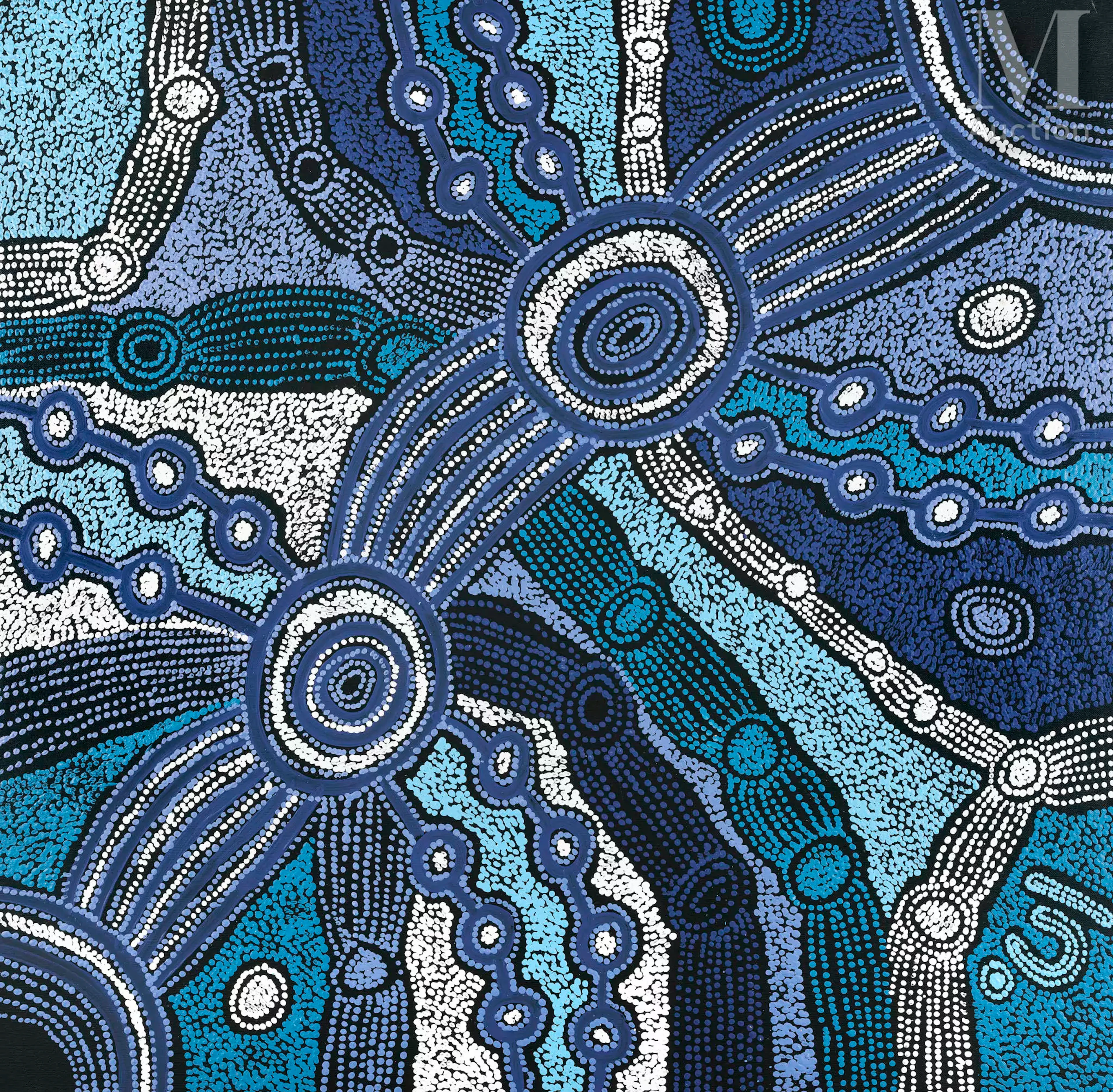 Clarisse Tunkin (1993 - ) Minma Marlilu Tjukurrpa, 2023