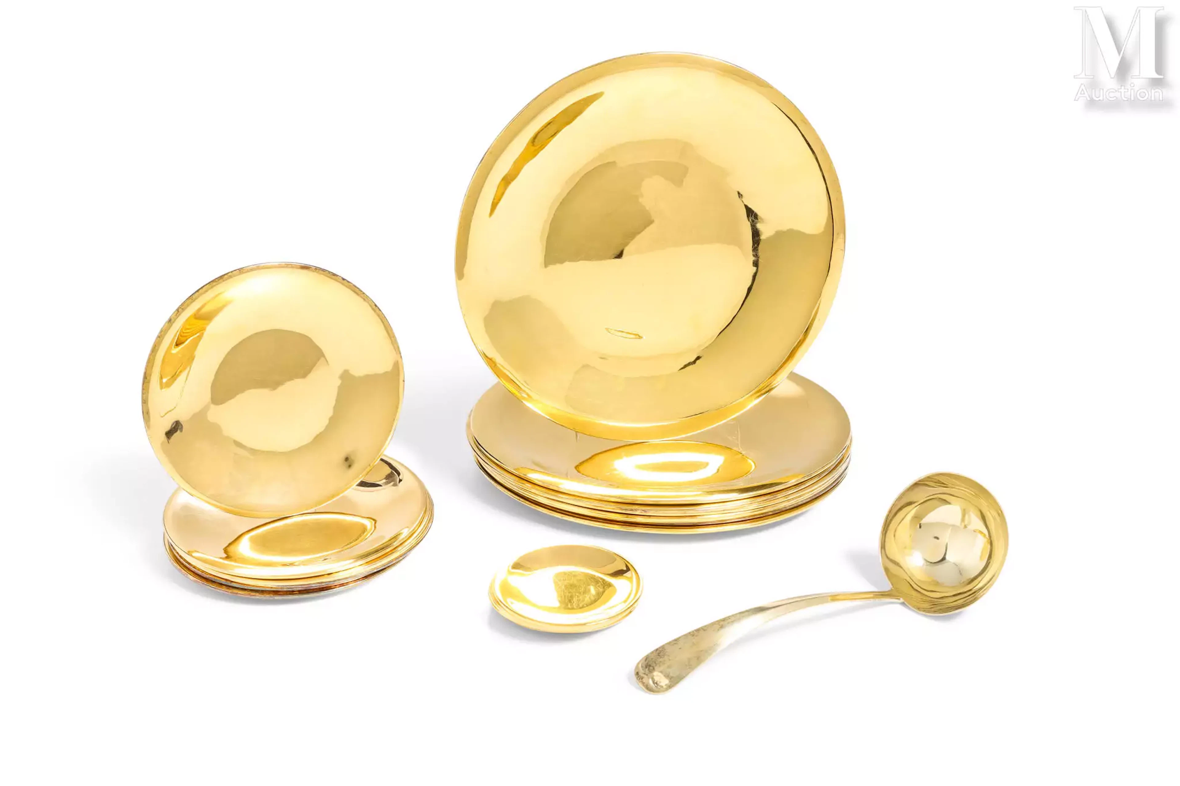 Ensemble de platerie en vermeil;