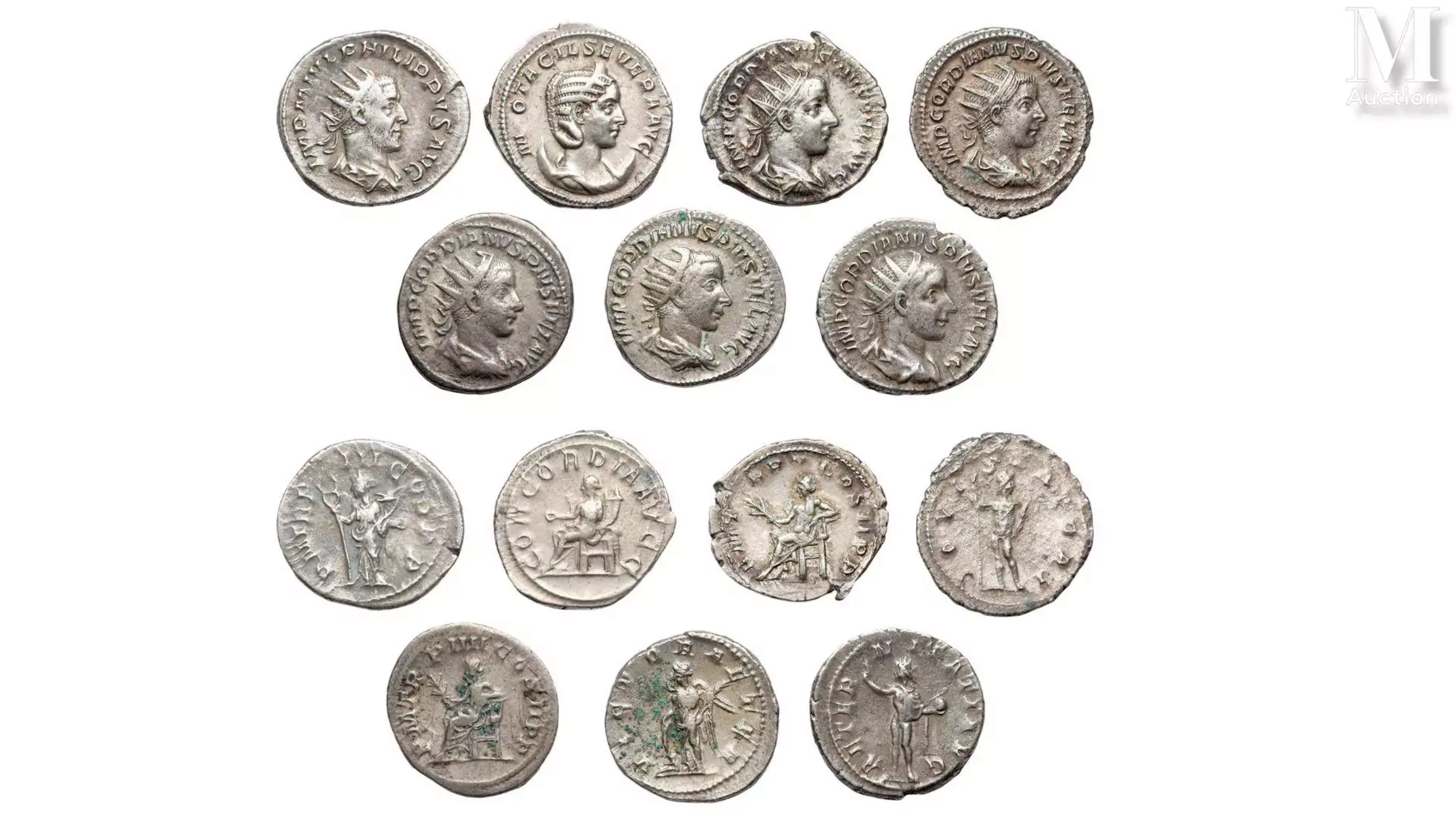 Lot de 7 monnaies romaines