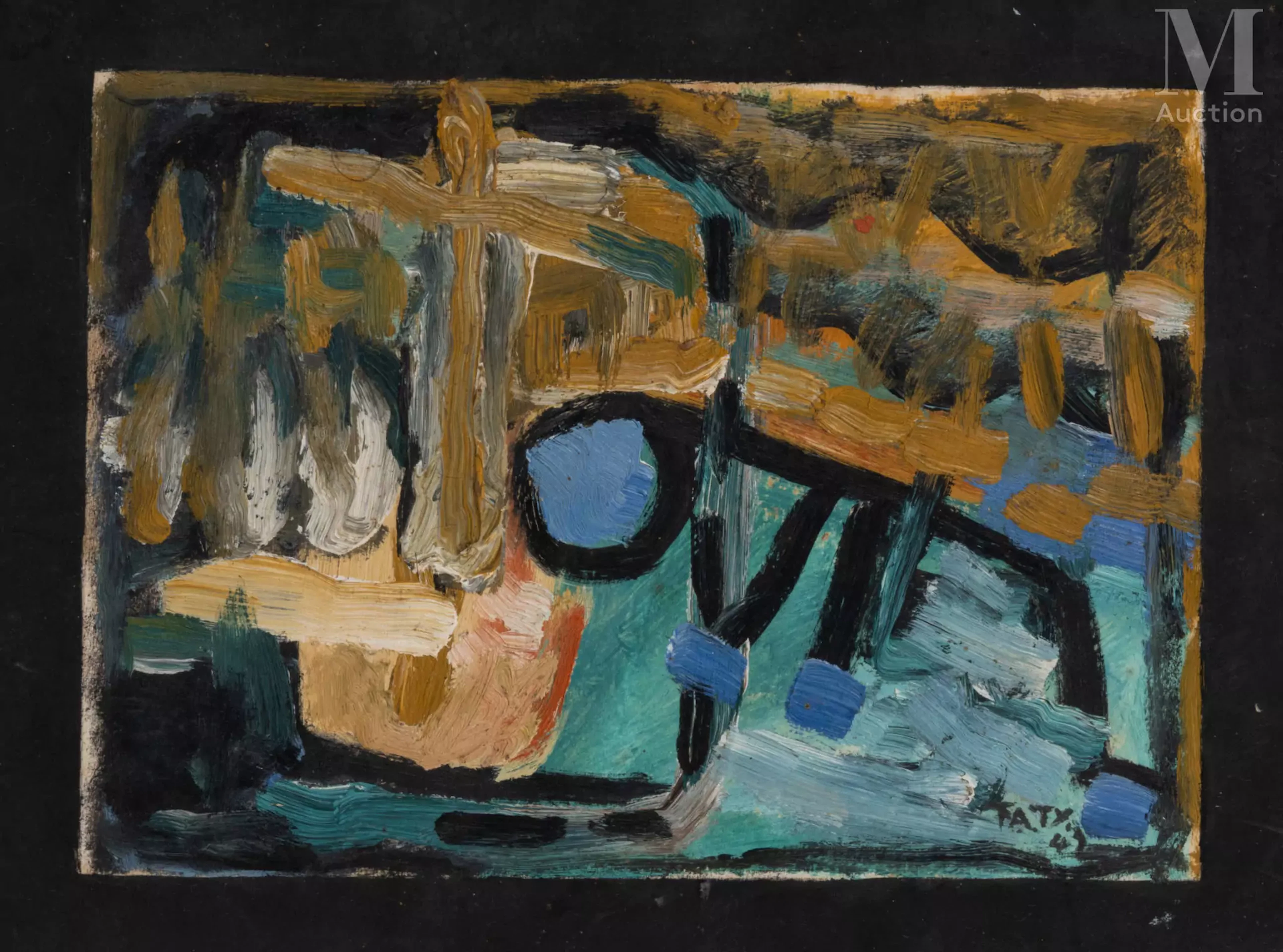 Ⓟ TA TY (1921-2004) "Les montagnes s’étendent jusqu’à la chaîne des Chàm", 1943