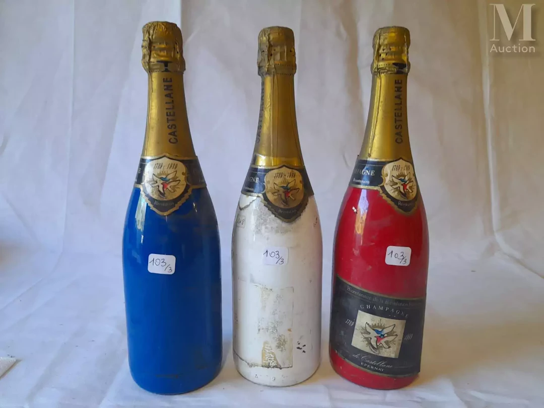Castellane : Trois bouteilles de Champagne