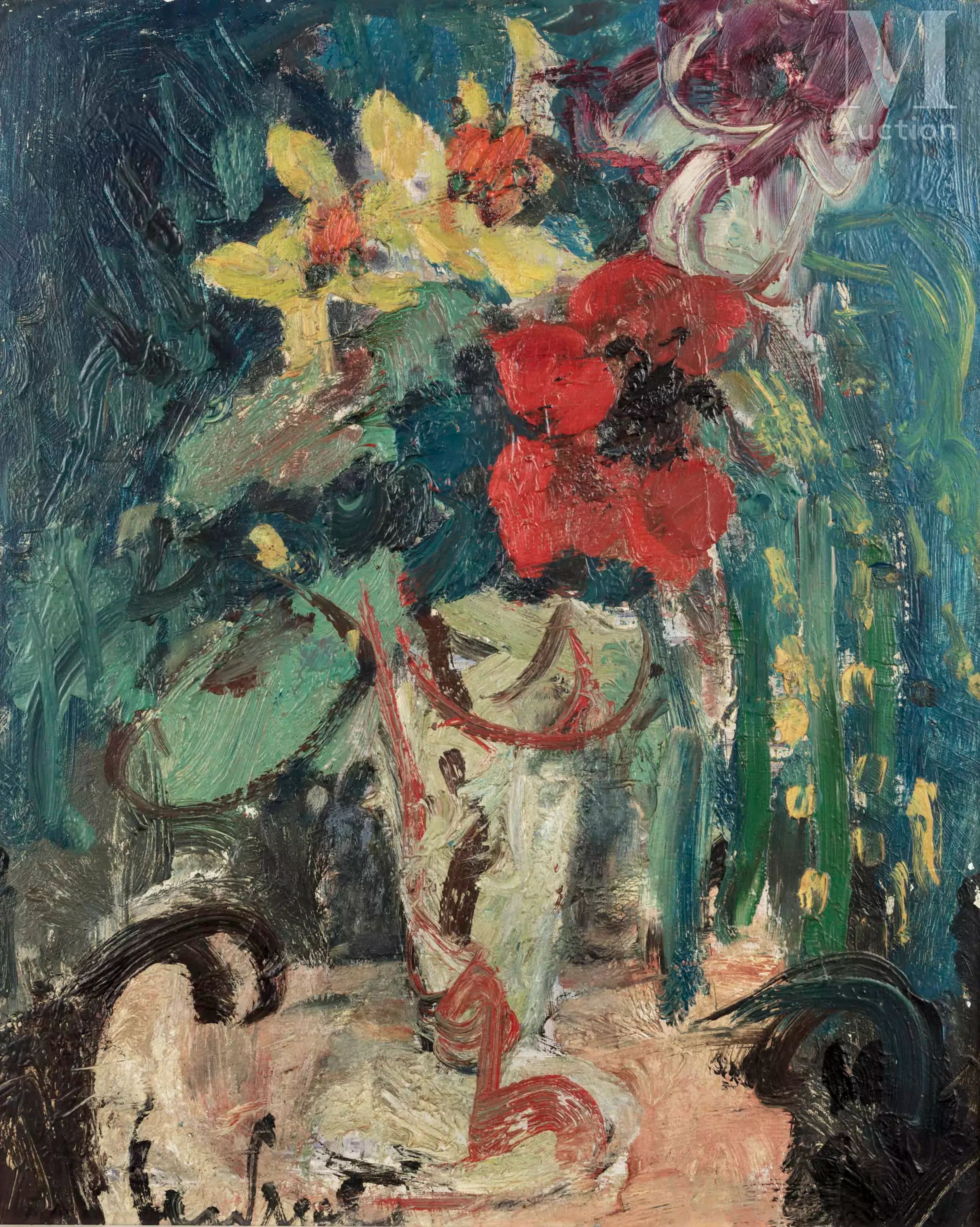 Ecole FRANCAISE du XXème siècle Bouquet de Fleurs