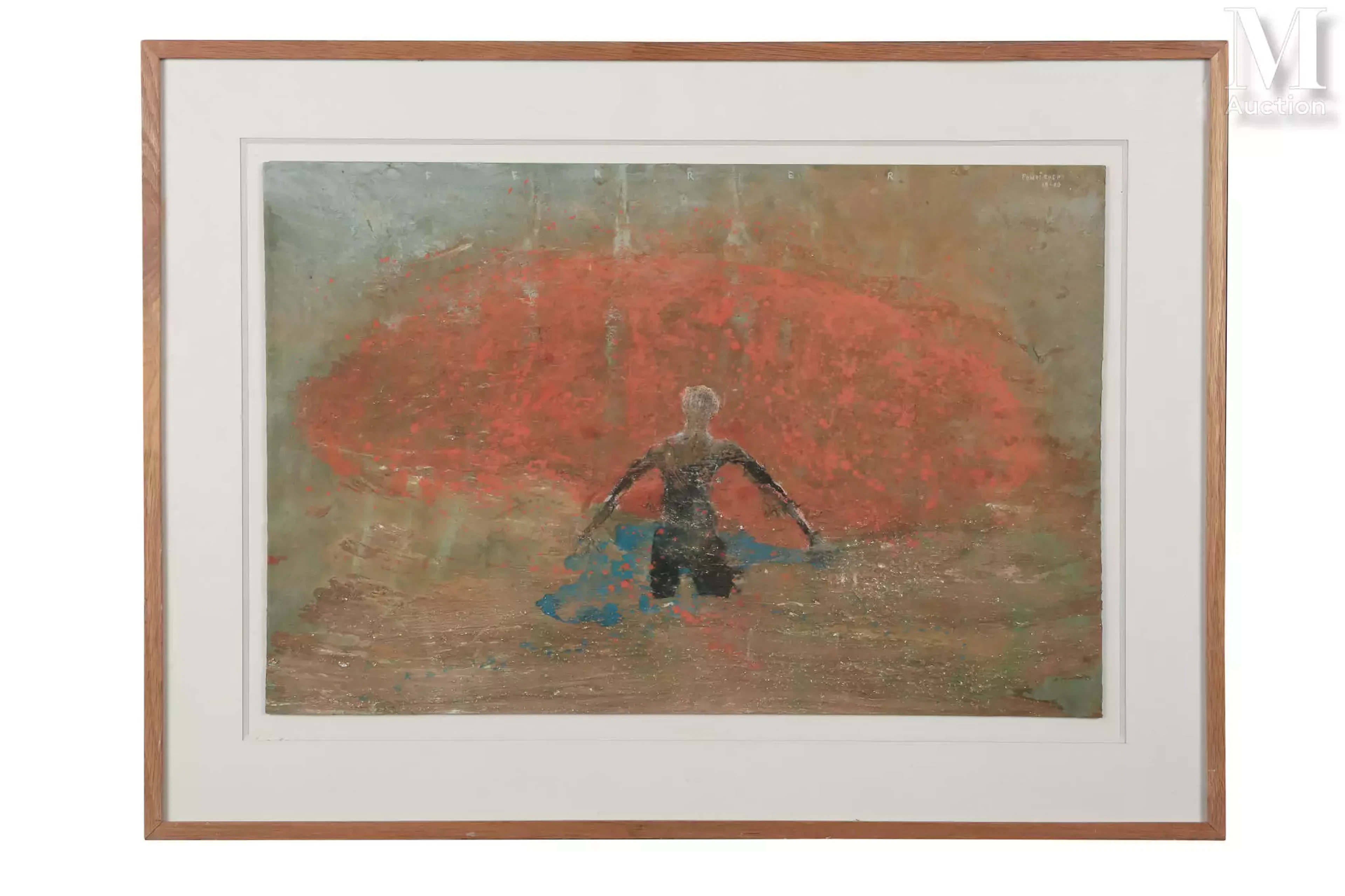 Guy FERRER (1955), Pondichery, acrylique sur carton, signé et titré.