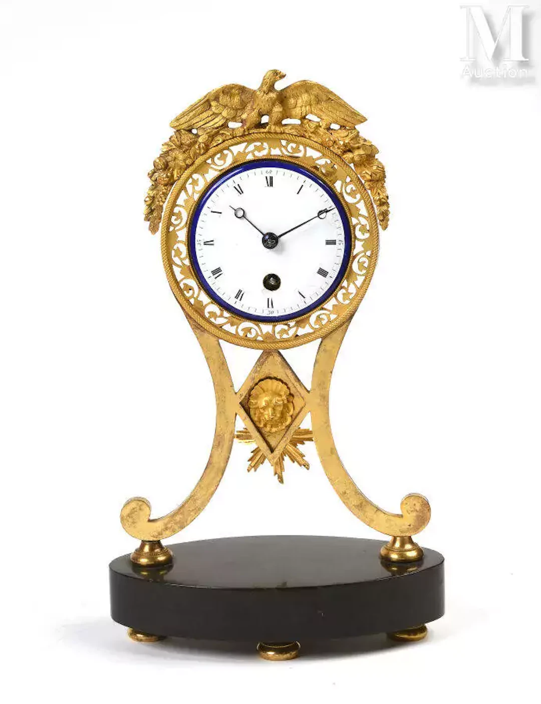PENDULE SQUELETTE «À L'AIGLE»