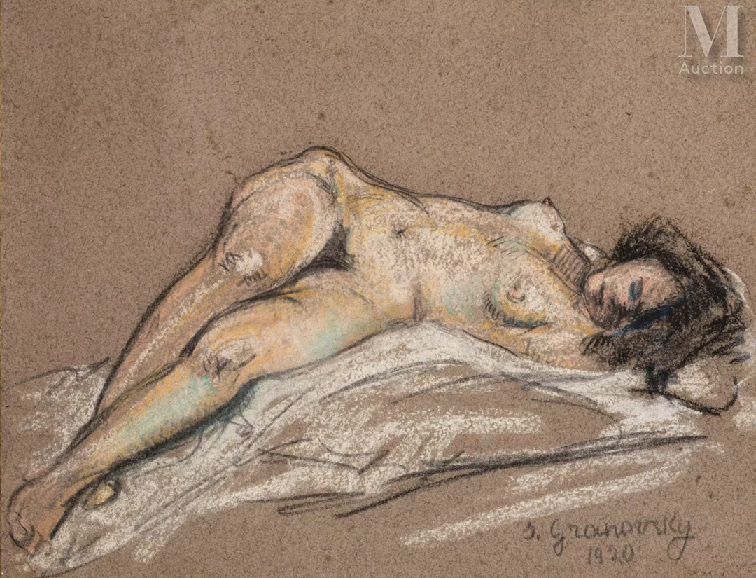 Samuel GRANOWSKY (Ekaterinoslav 1889 - Auschwitz 1942) Nu couché