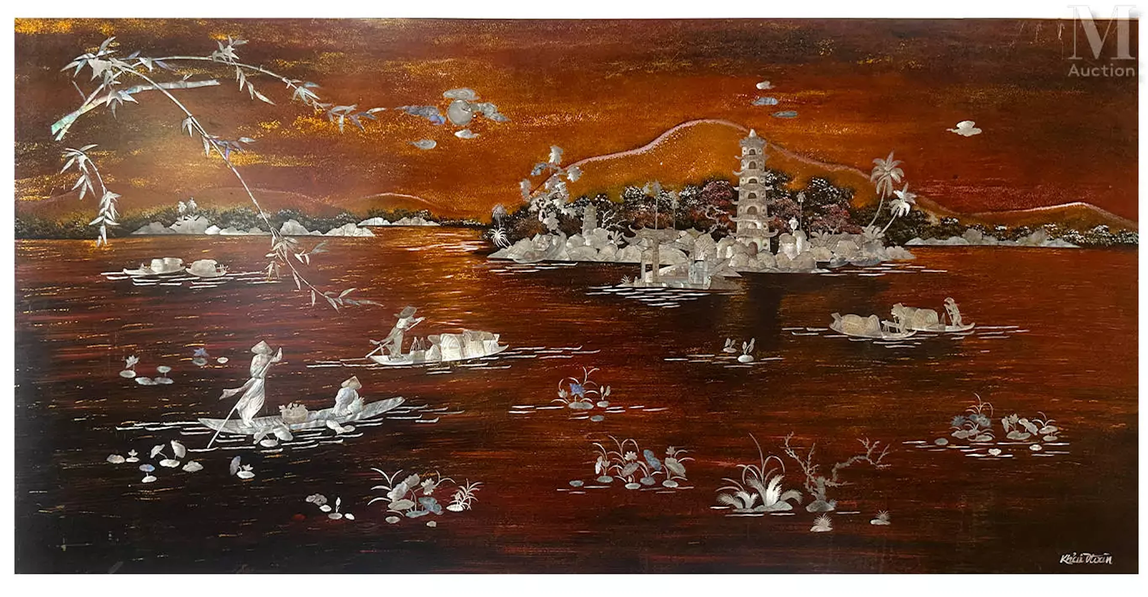 VIETNAM, XXe siècle "Vue de la citadelle depuis la rivière"