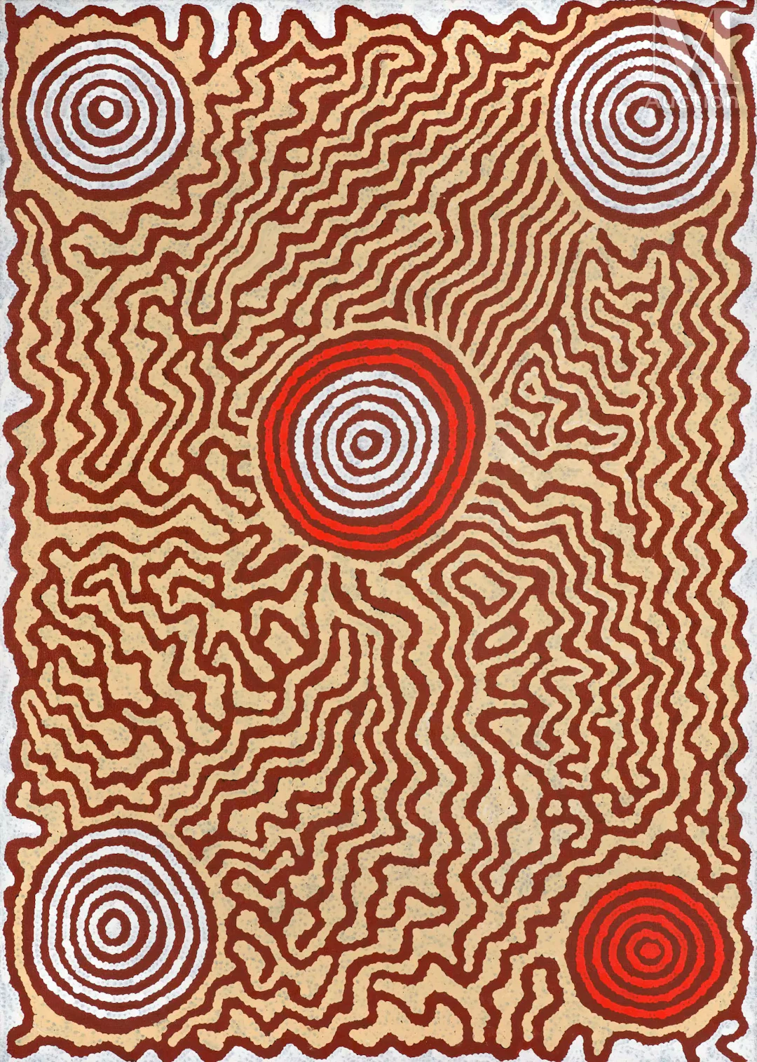 Barney Campbell Tjakamarra (1928 - 2007) Sans titre, 2000