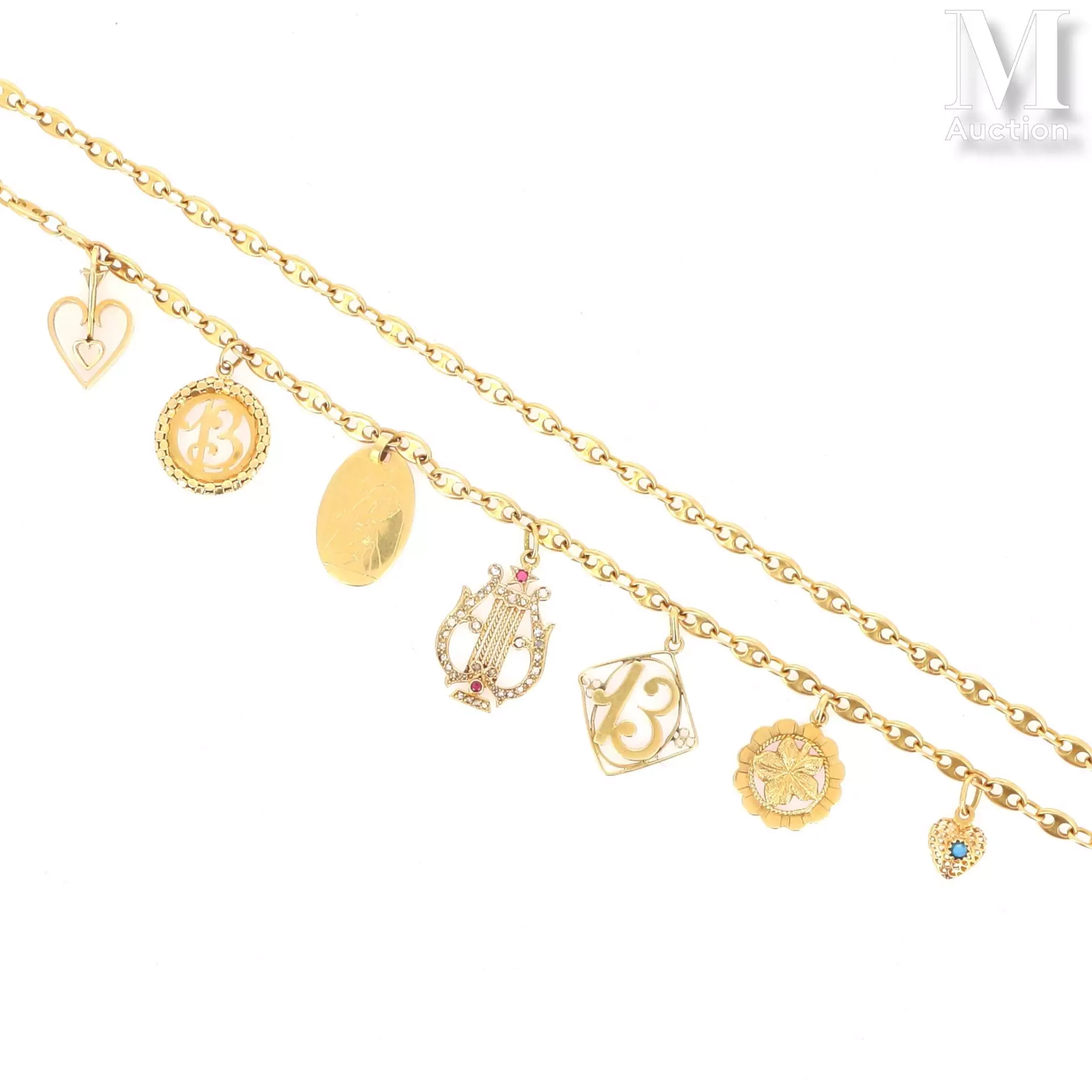 Collier sautoir pendeloques