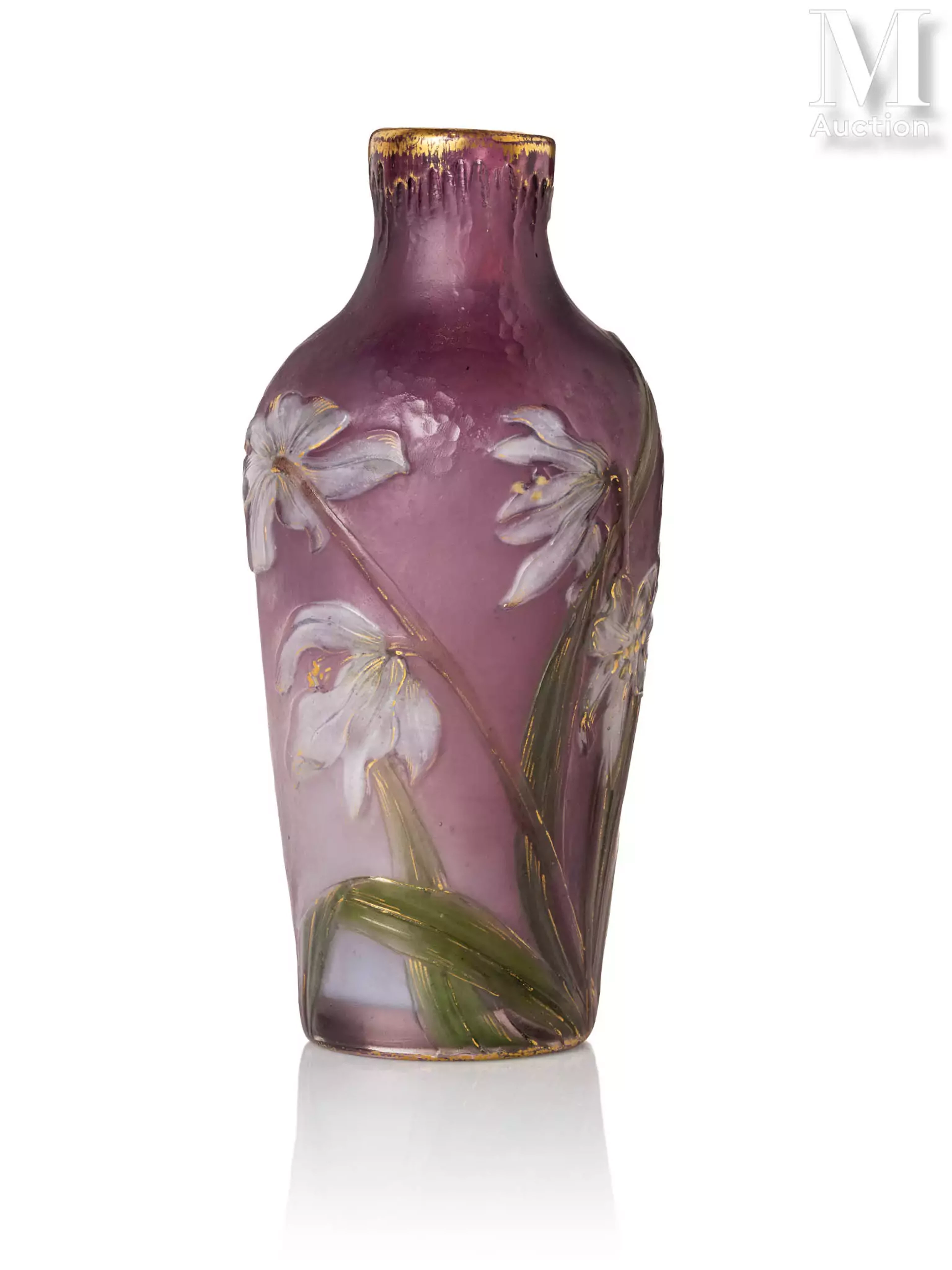 BURGUN SCHVERER (Verrerie d'Art de Lorraine) "Perces-Neige"